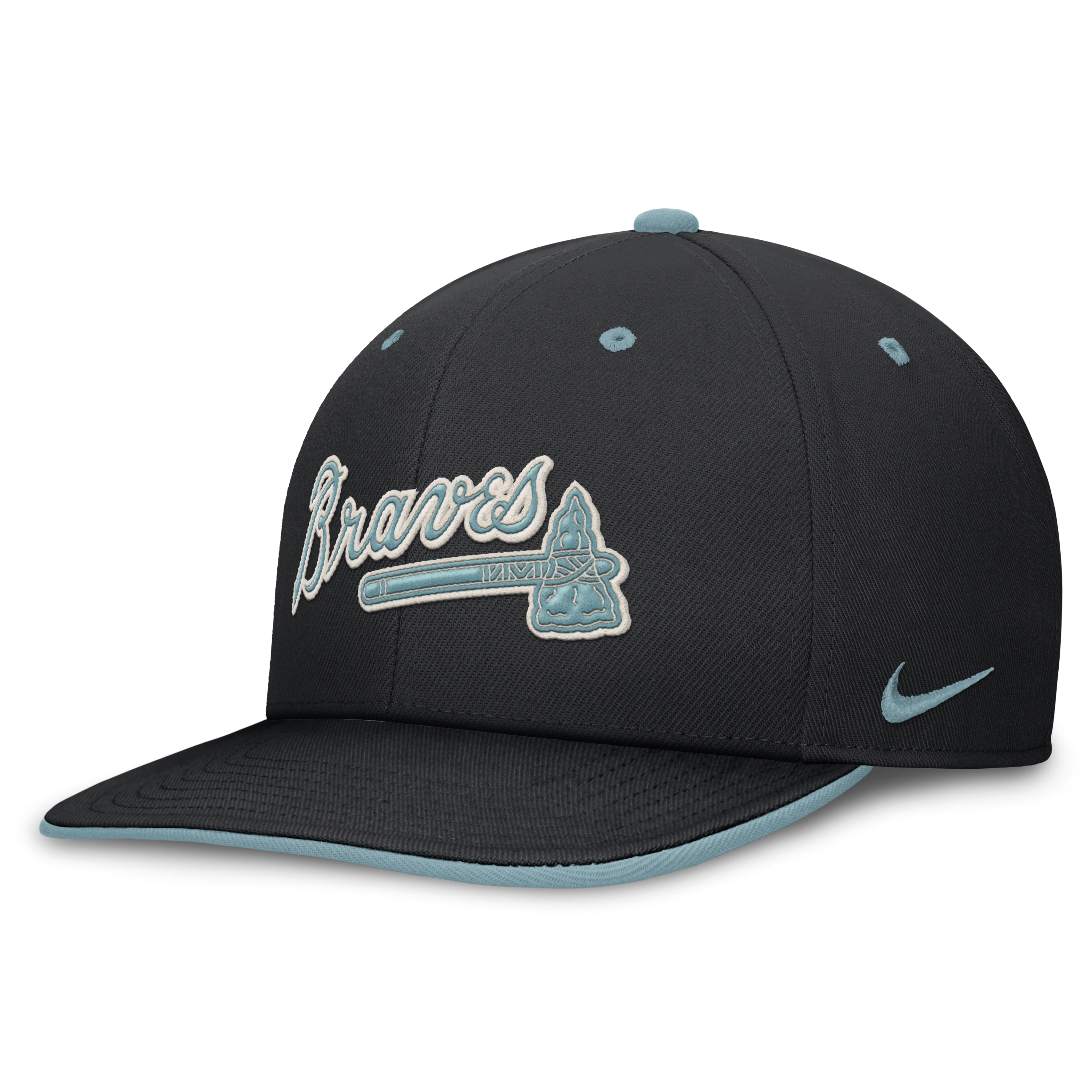 Atlanta Braves Pro Tech Script Men's Nike Dri-FIT MLB Adjustable Hat