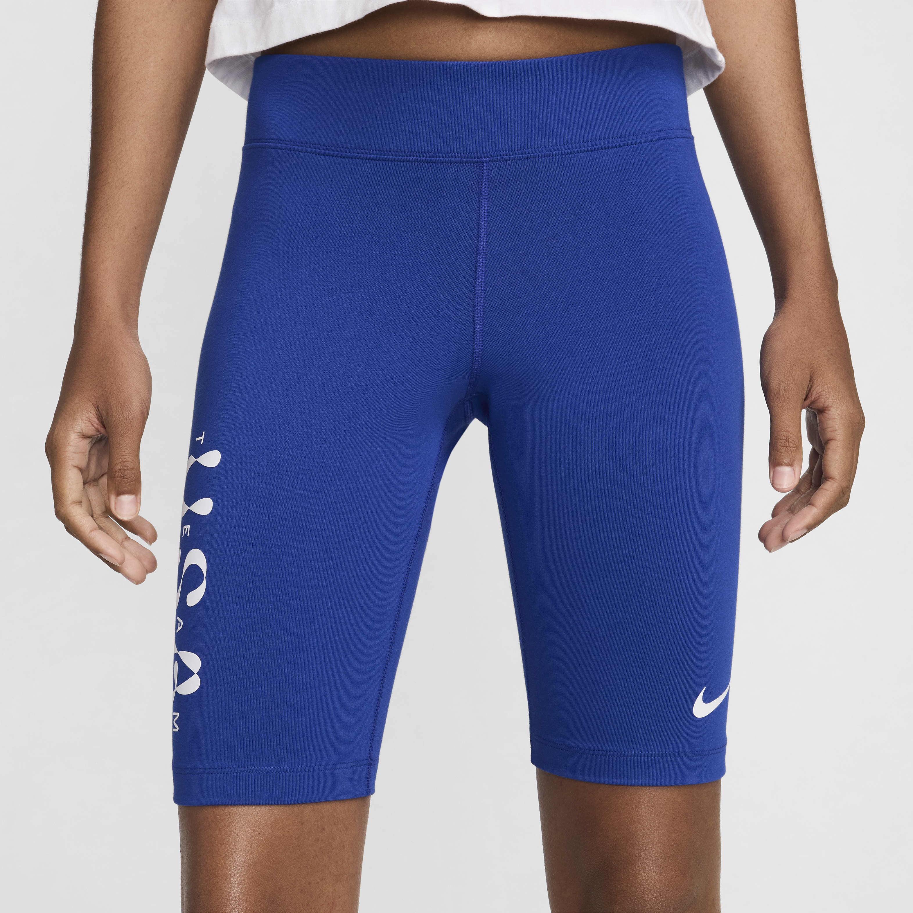 USA Essentials Women's Nike Mid-Rise Biker Shorts