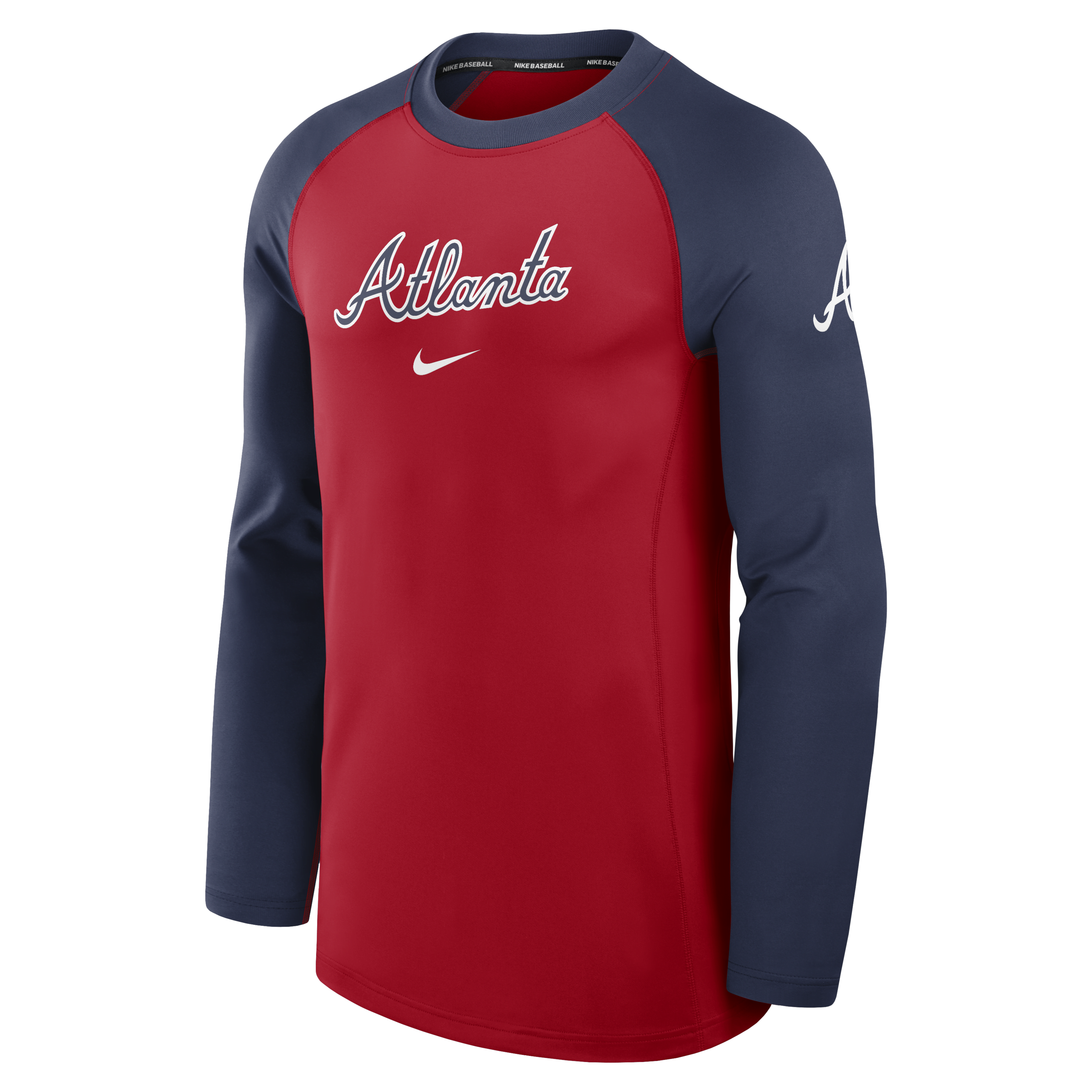 Atlanta Braves Authentic Collection Game Time Men's Nike Dri-FIT MLB Long-Sleeve T-Shirt