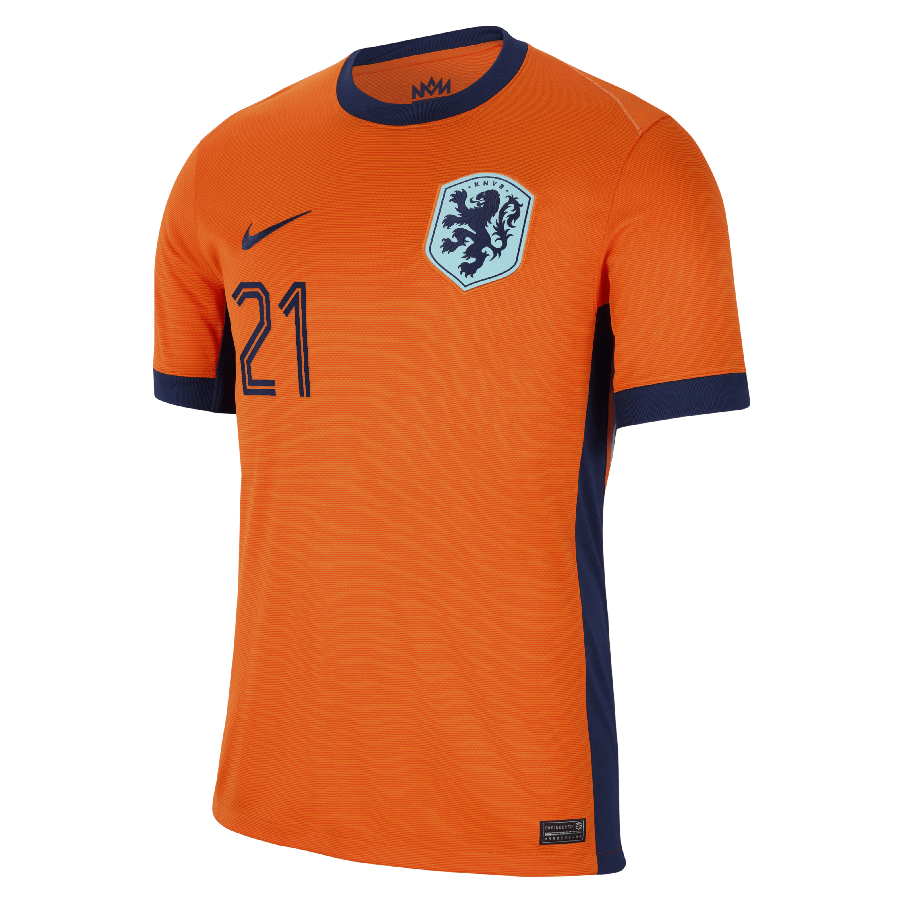 Frenkie de Jong Netherlands National Team 2024 Stadium Home Men's Nike Dri-FIT Soccer Jersey