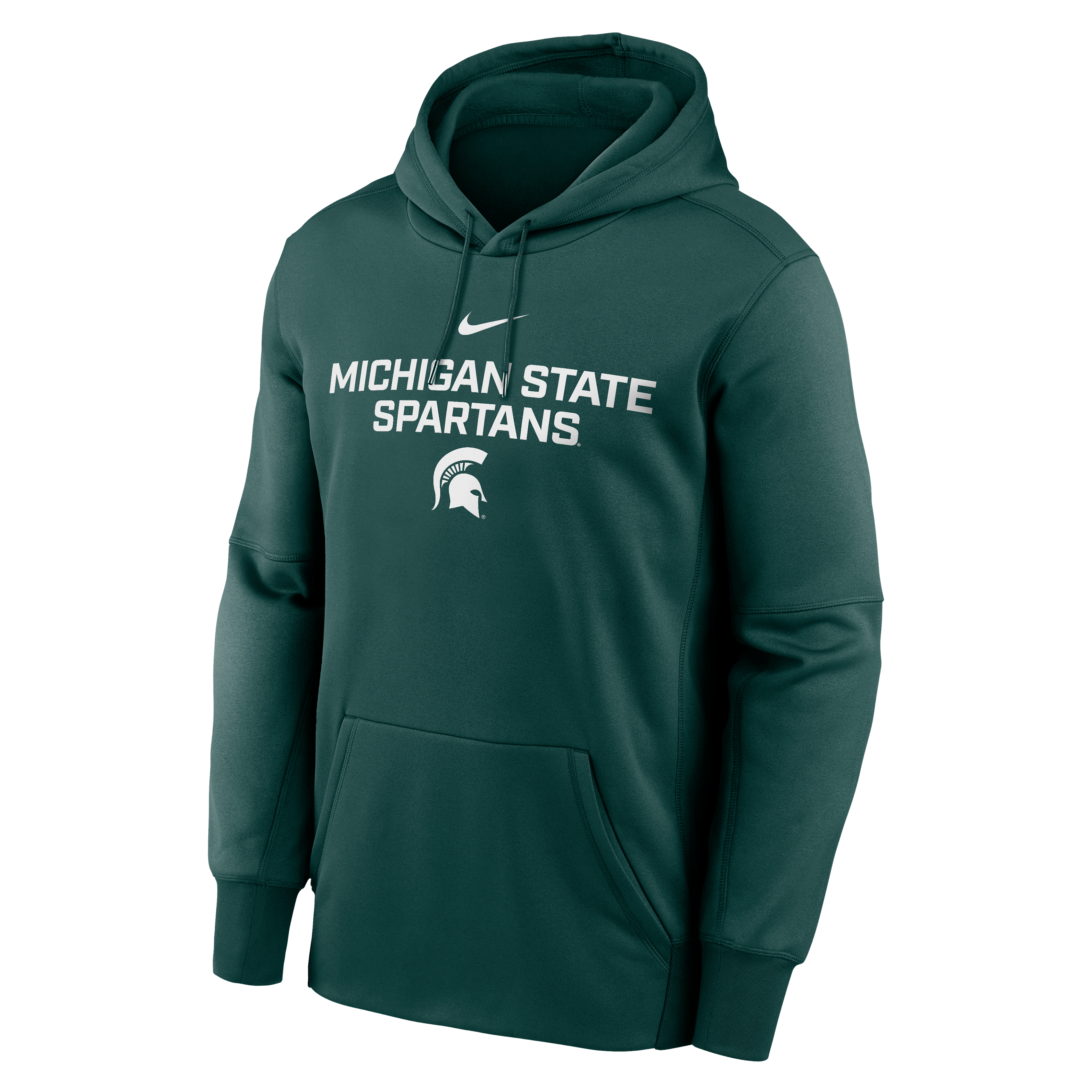 Michigan State Team Stacked Men’s Nike Therma College Pullover Hoodie