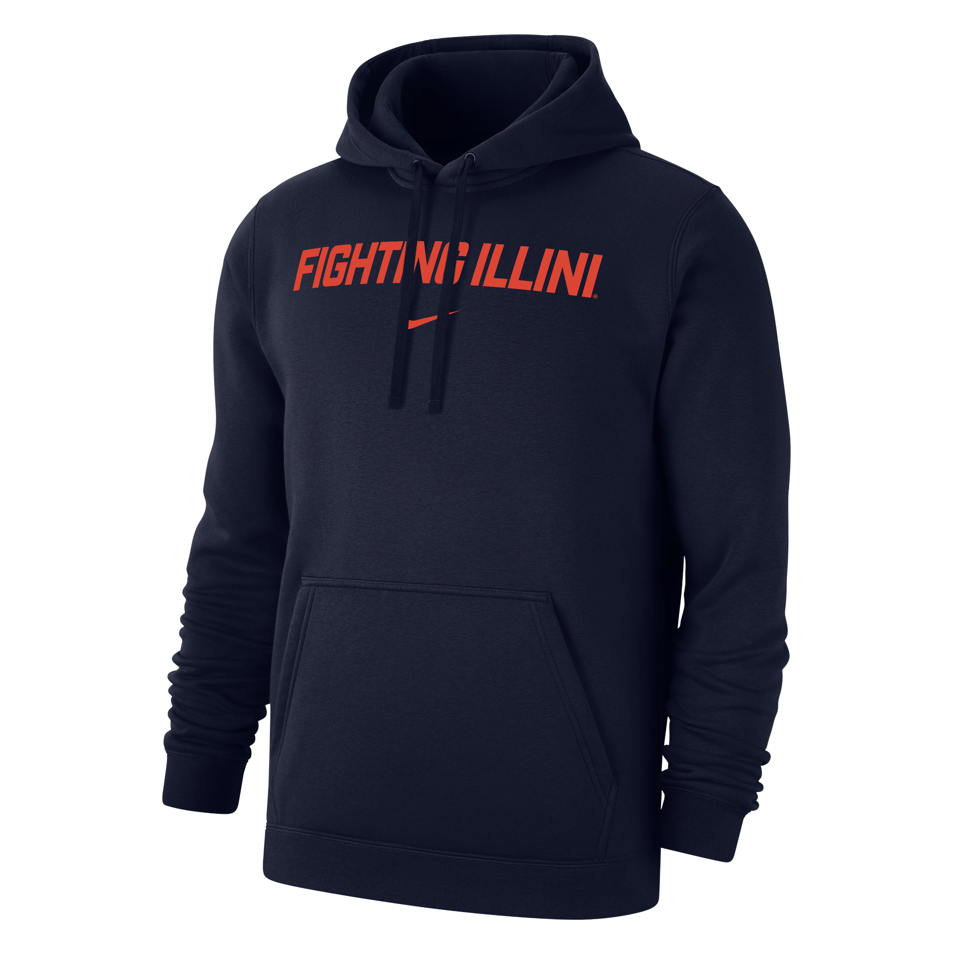 Illinois Club Fleece Men's Nike College Pullover Hoodie