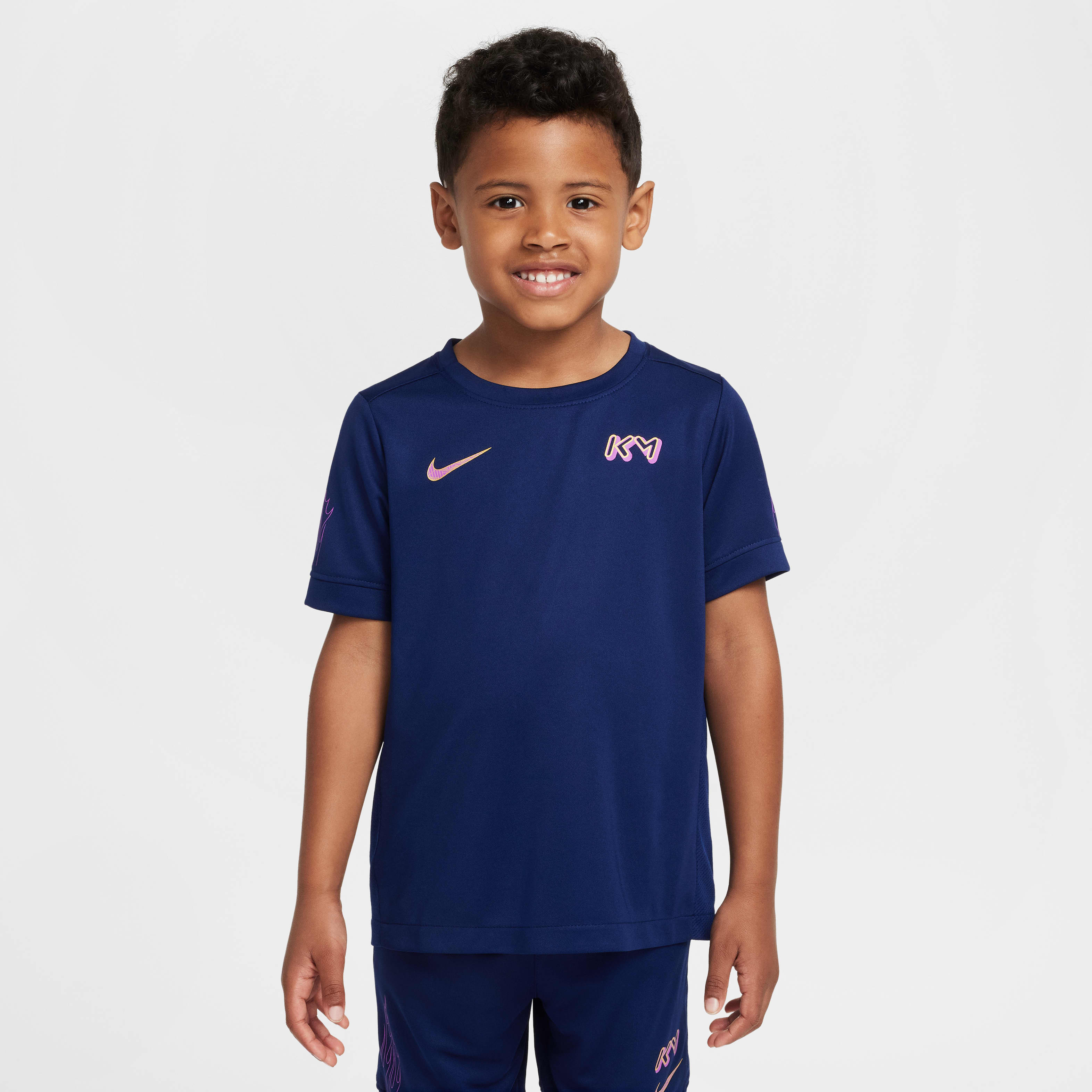 Nike Dri-FIT Kylian Mbappé Little Kids' ACD25 Short Sleeve Top and Shorts Set