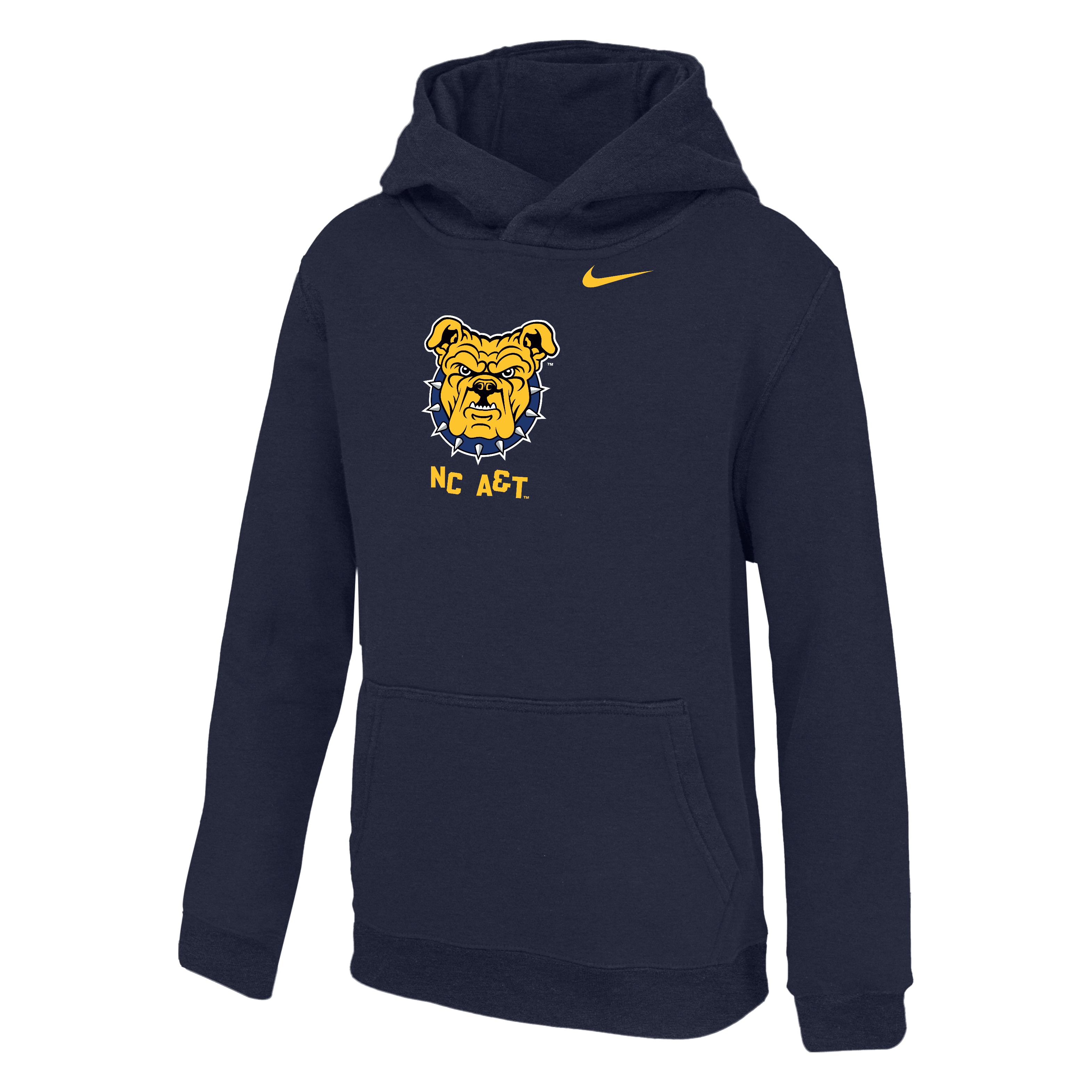 North Carolina A&T University Club Fleece Big Kids' Nike College Hoodie