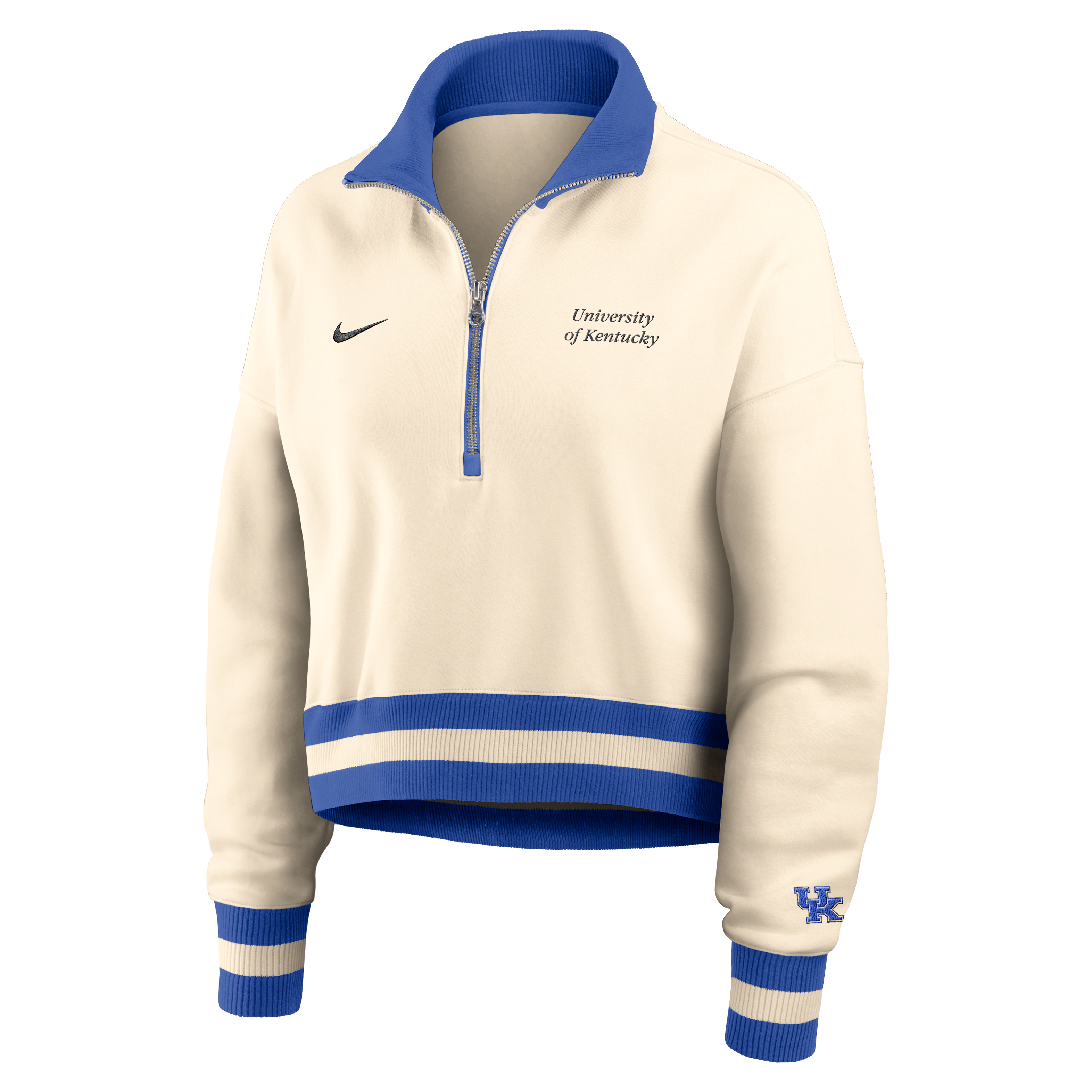 Kentucky Legacy Women's Nike College Cropped 1/4-Zip Crew