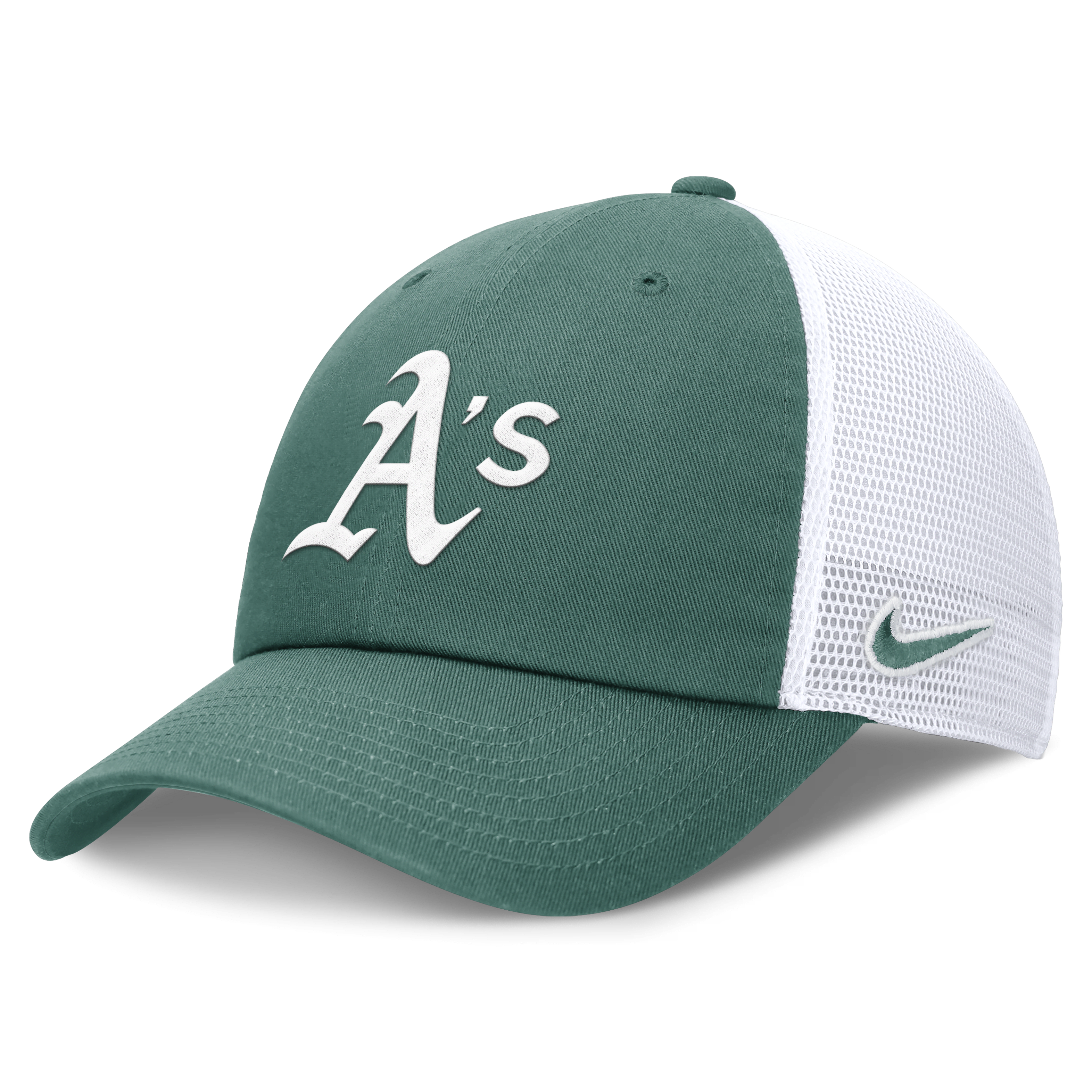 Oakland Athletics Bicoastal Club Men's Nike MLB Trucker Adjustable Hat