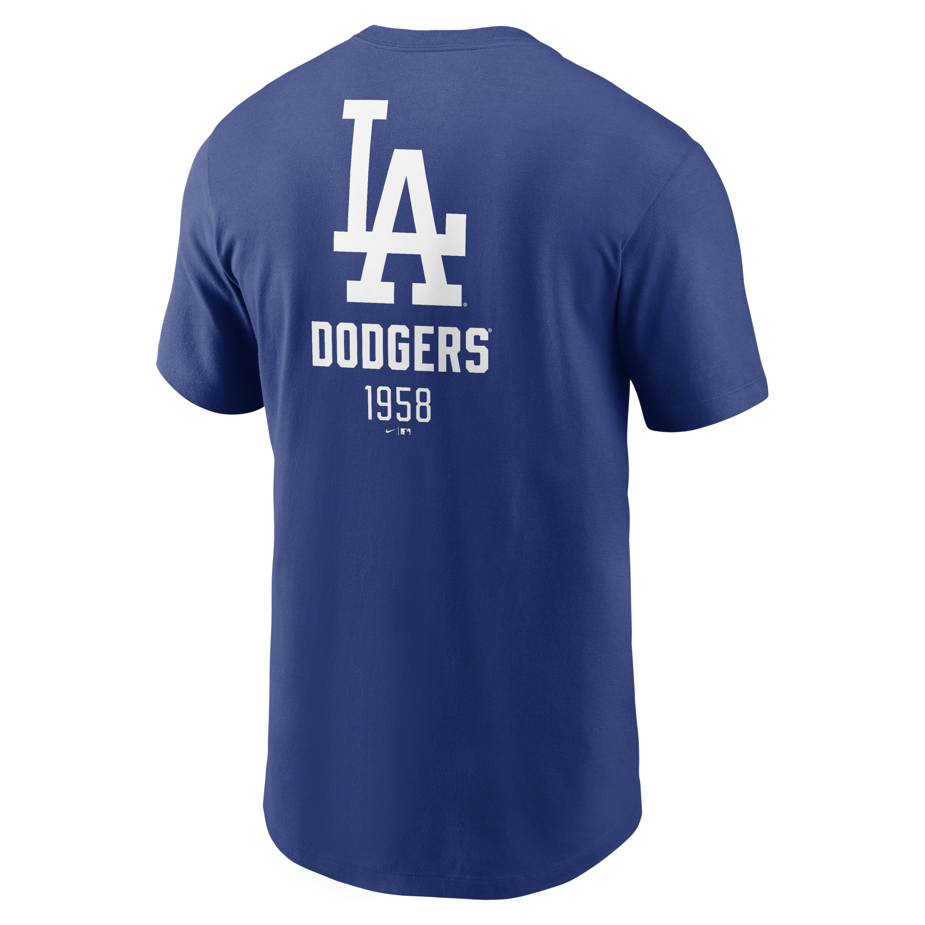 Los Angeles Dodgers Large Logo Back Stack Men's Nike MLB T-Shirt