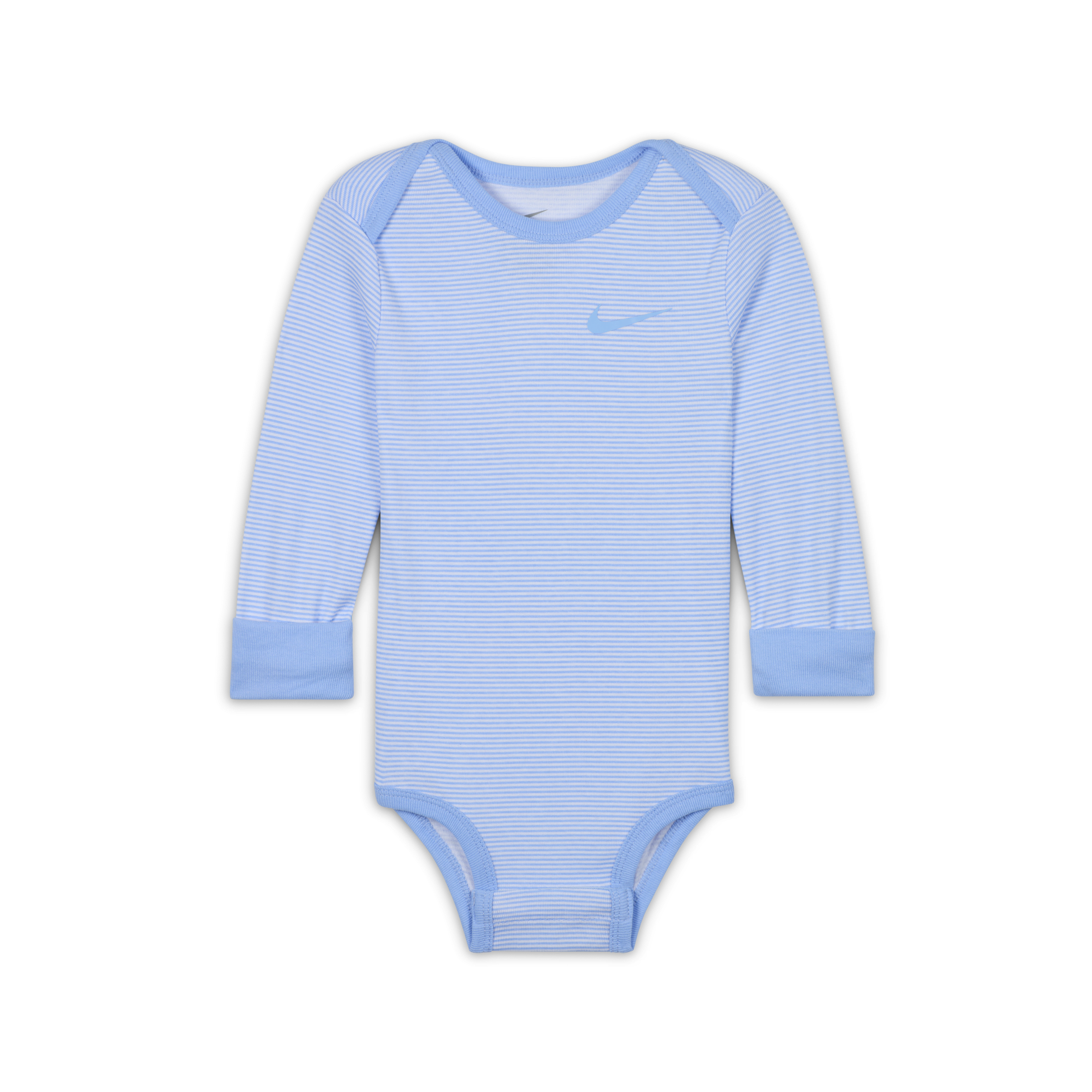 Nike Baby Essentials (12-24M) Long Sleeve Bodysuits (3 Pack)