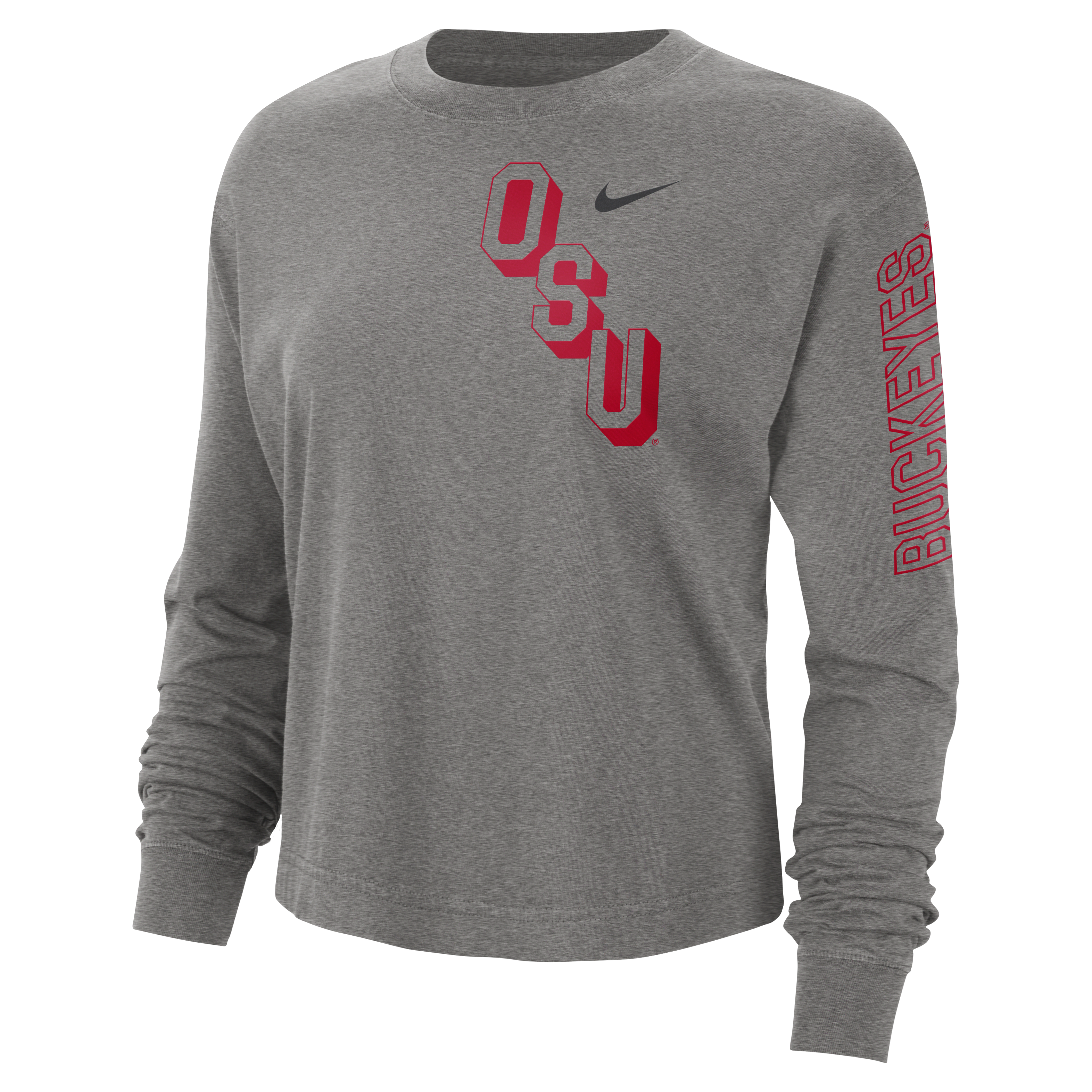 Ohio State Heritage Women's Nike College Boxy Crew-Neck T-Shirt