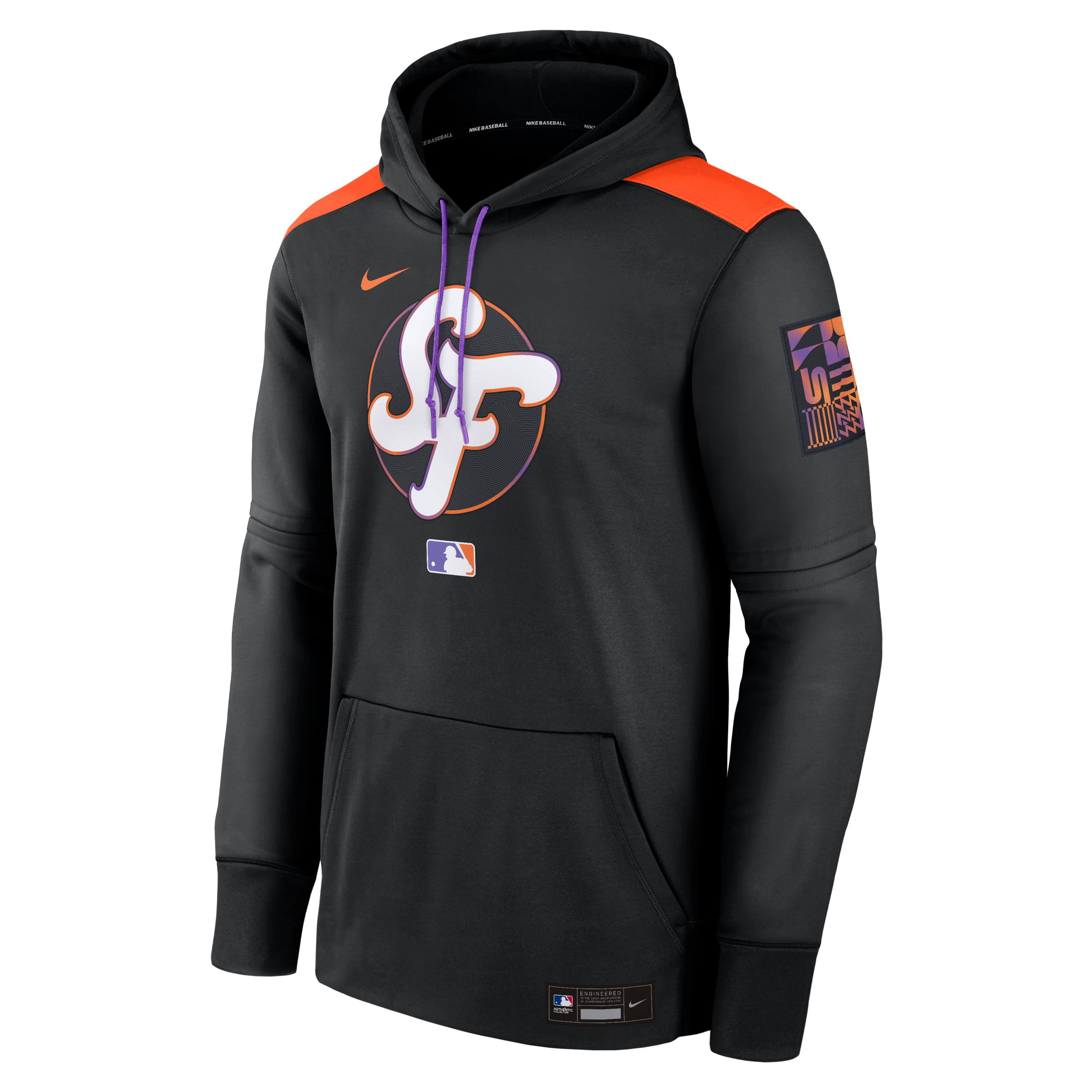 San Francisco Giants Authentic Collection City Connect Men's Nike Therma MLB Pullover Hoodie