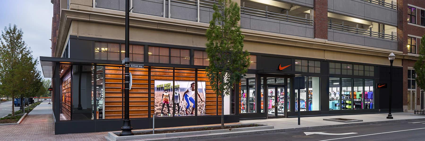 nike store locations in ma