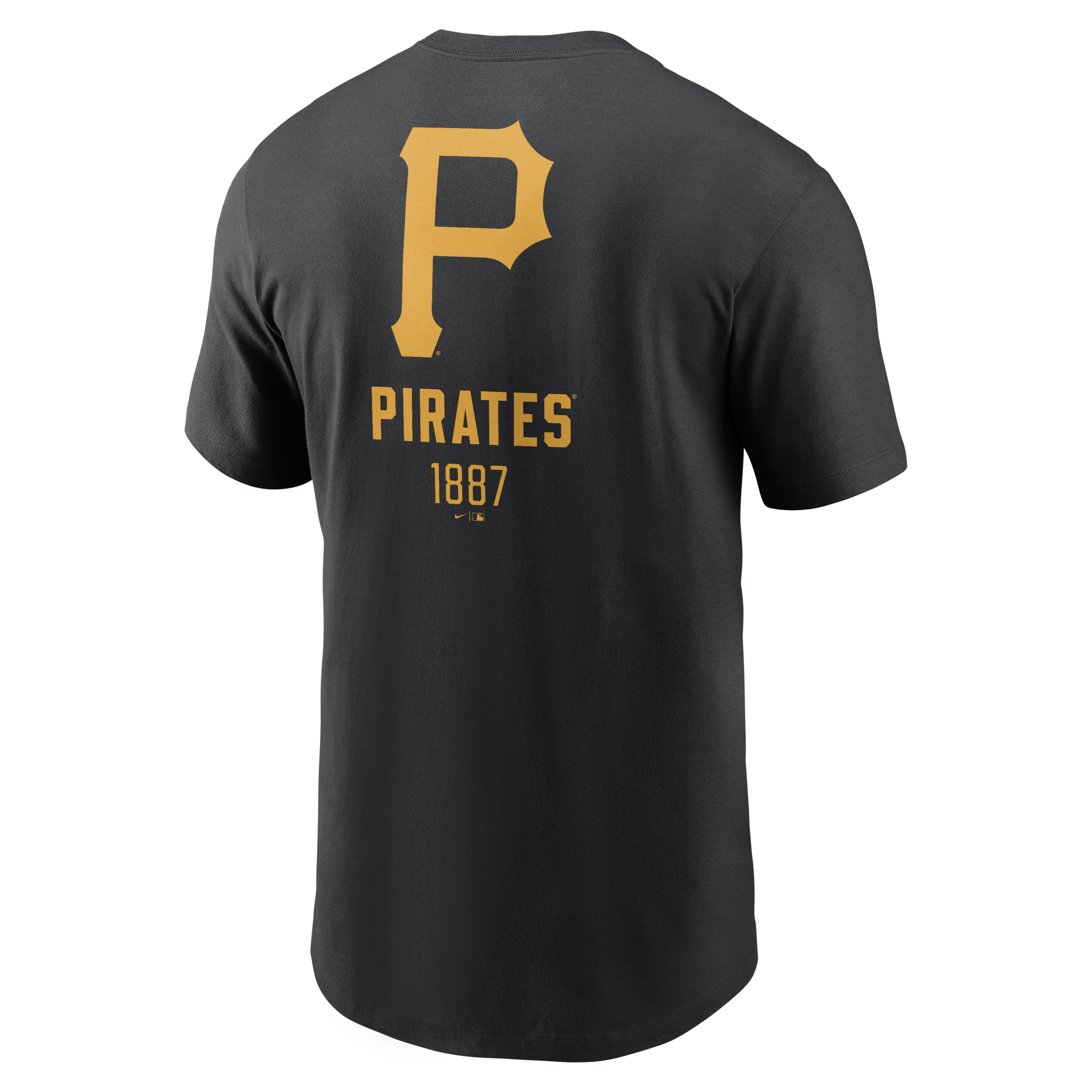 Pittsburgh Pirates Large Logo Back Stack Men's Nike MLB T-Shirt