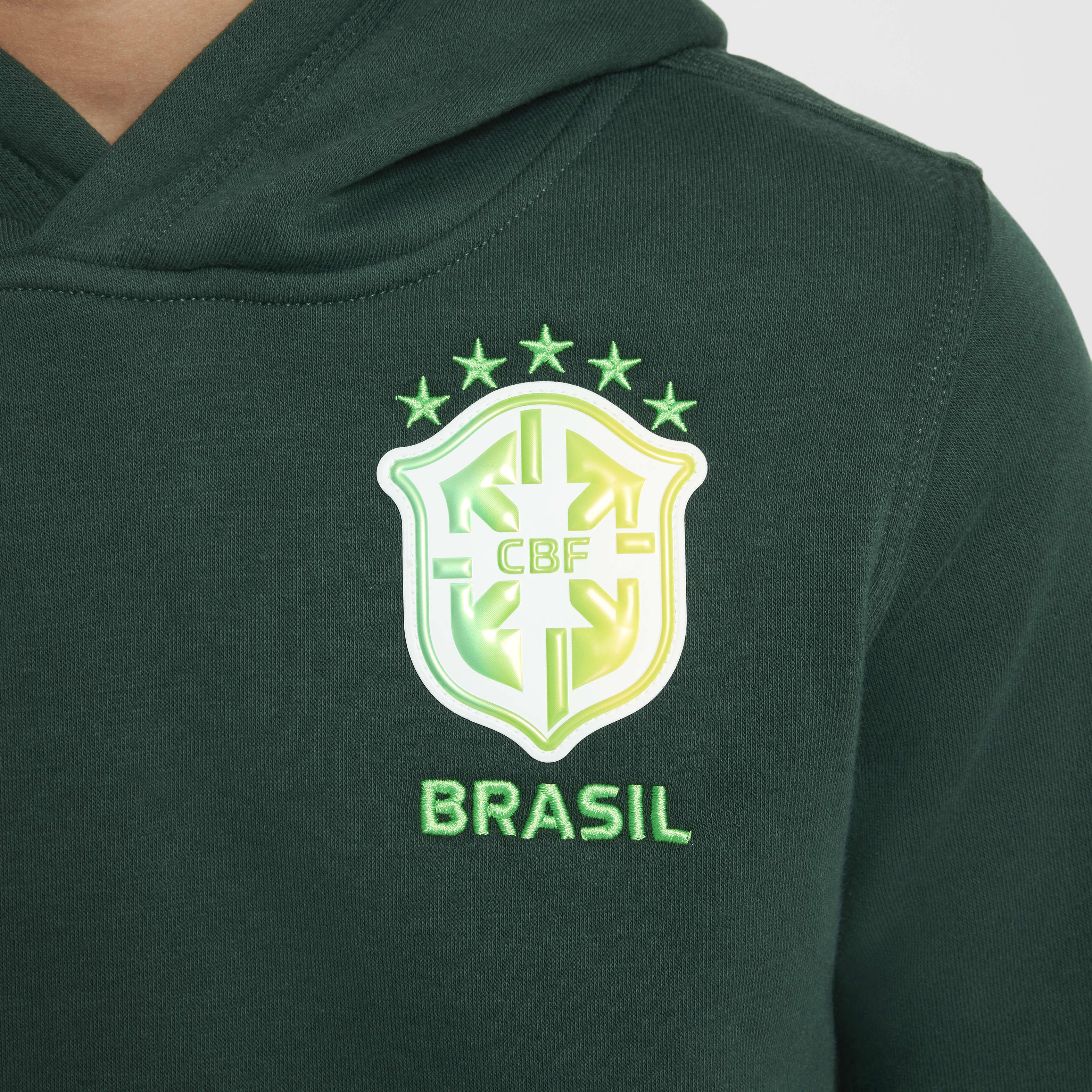 Brazil Club Big Kids' (Boys') Nike Soccer Pullover Hoodie