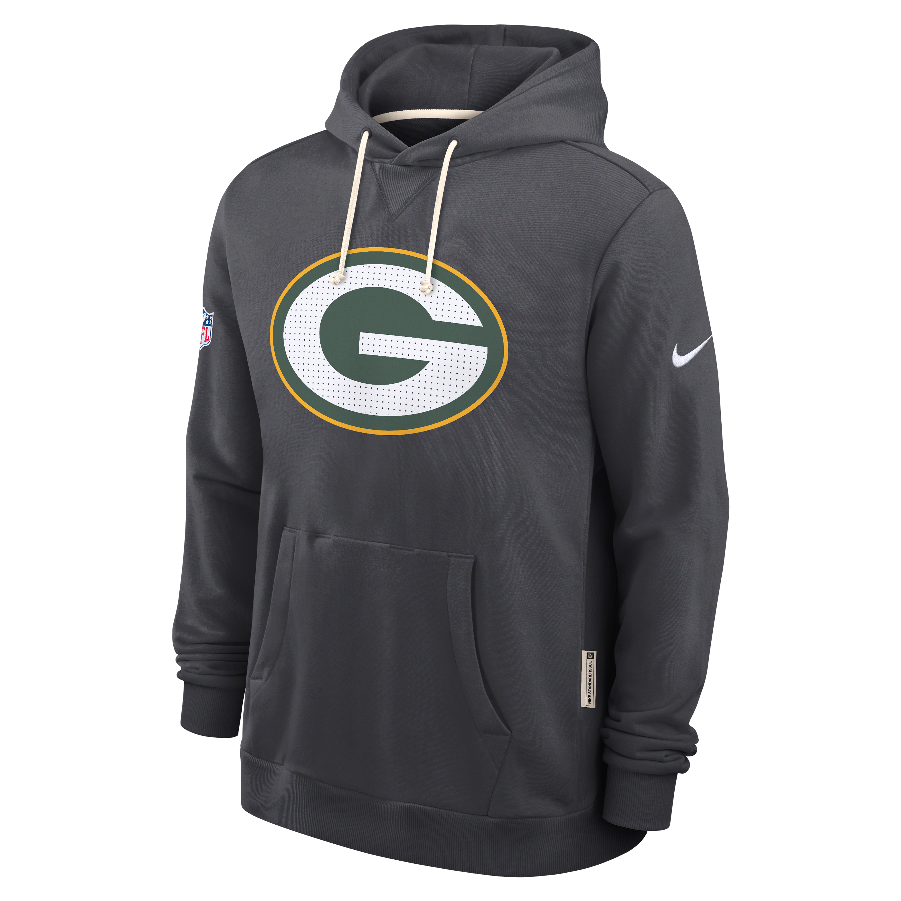 Green Bay Packers Initial Home Sideline Men's Nike Dri-FIT NFL Pullover Hoodie