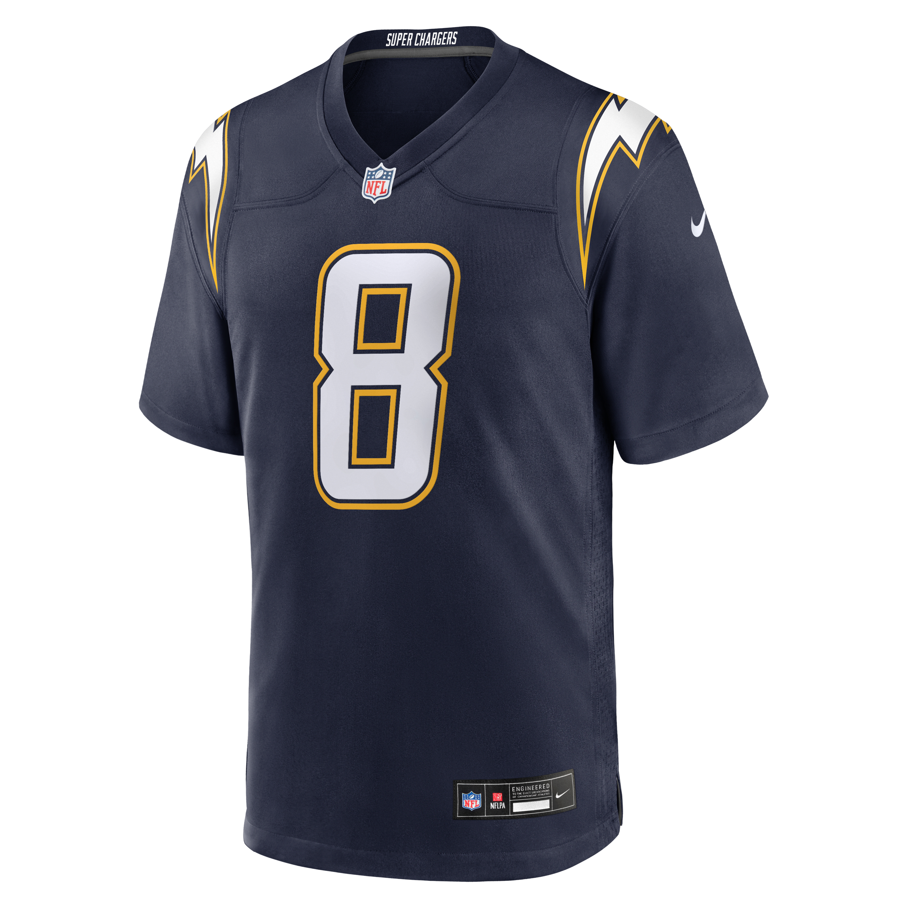 Quentin Johnston Los Angeles Chargers Men's Nike NFL Game Jersey