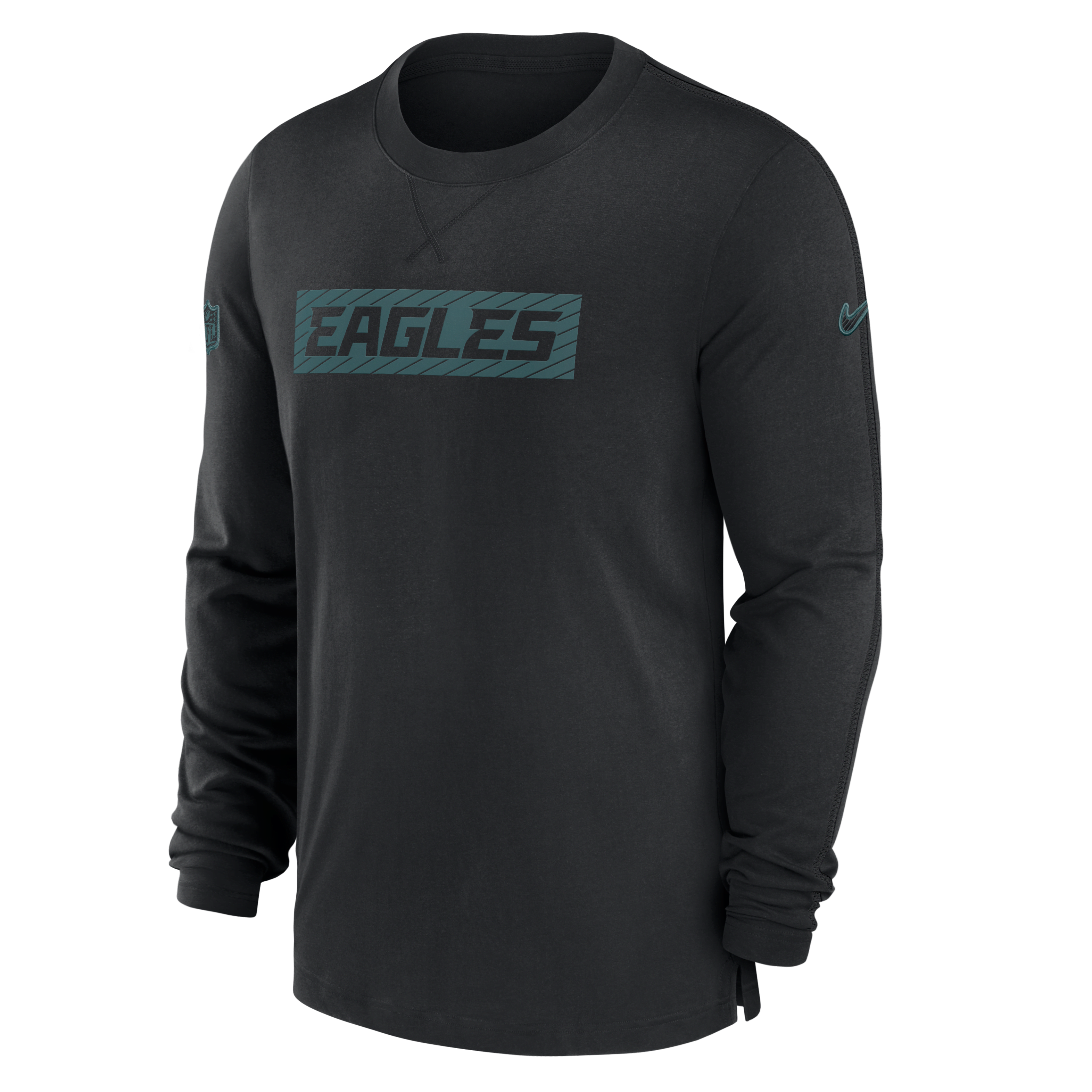 Philadelphia Eagles Sideline Player Team Issue Men’s Nike Dri-FIT Long-Sleeve Top