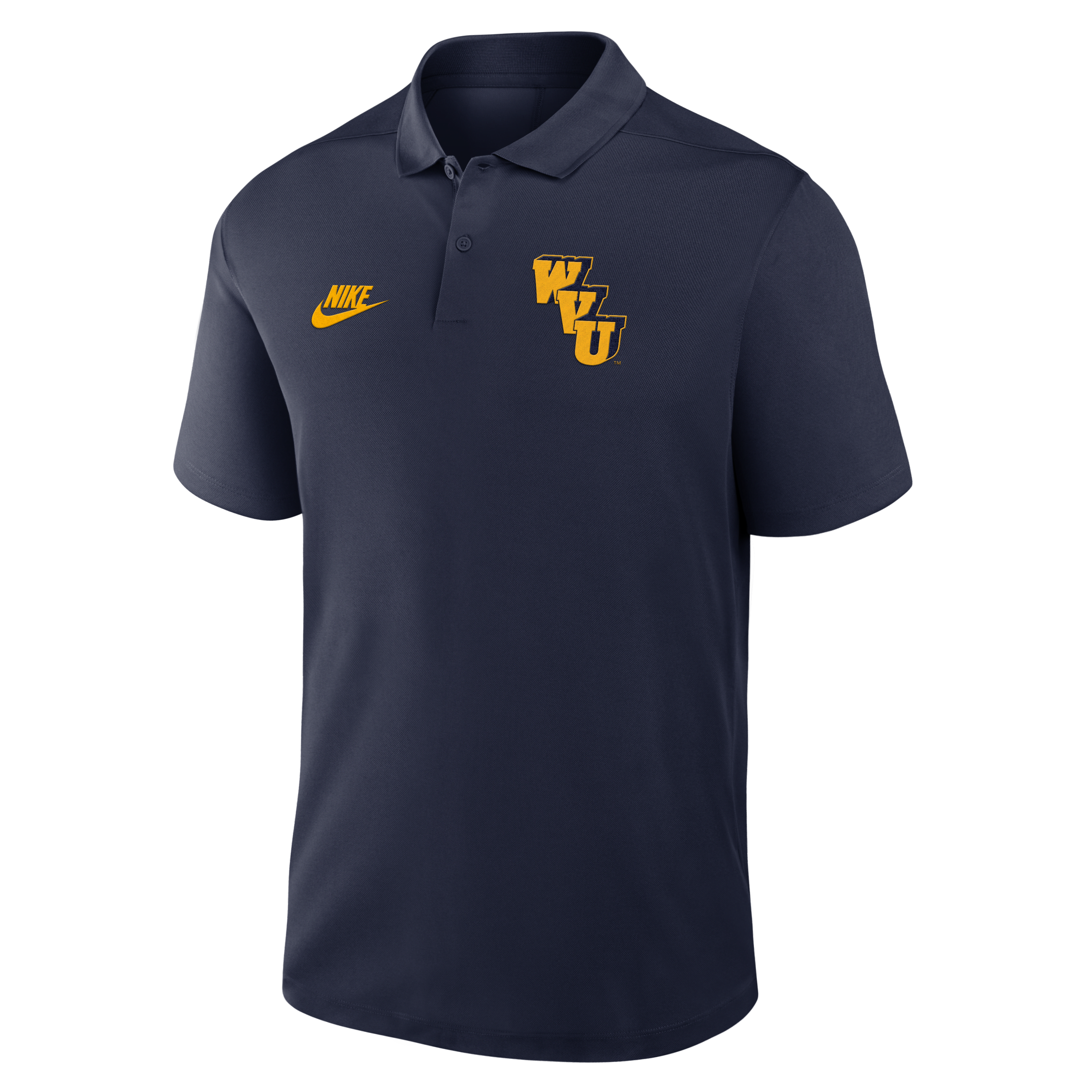 West Virginia Mountaineers Primetime Victory Legacy Vault Logo Men's Nike Dri-FIT College Polo