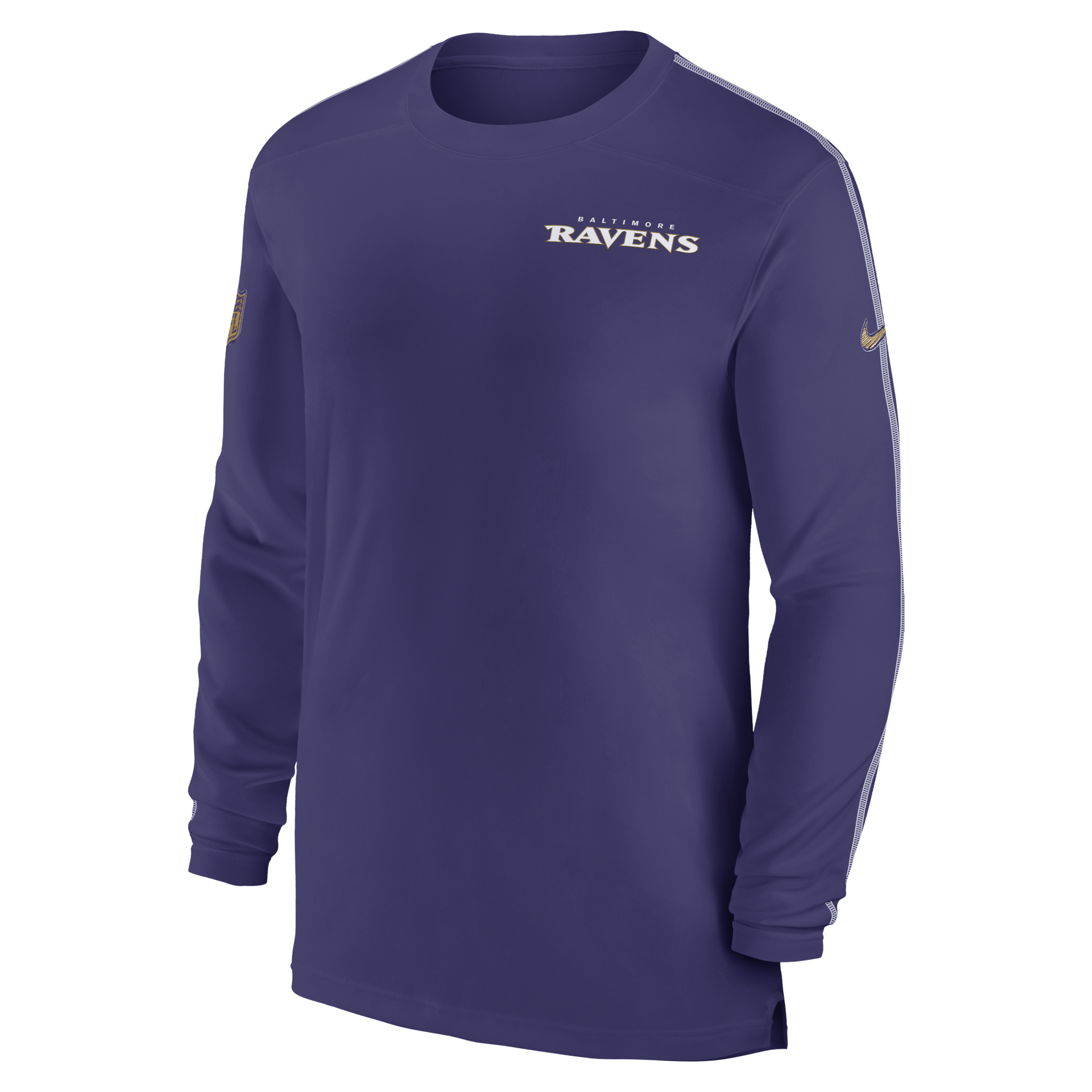 Baltimore Ravens Sideline Coach Men's Nike Dri-FIT NFL Long-Sleeve Top