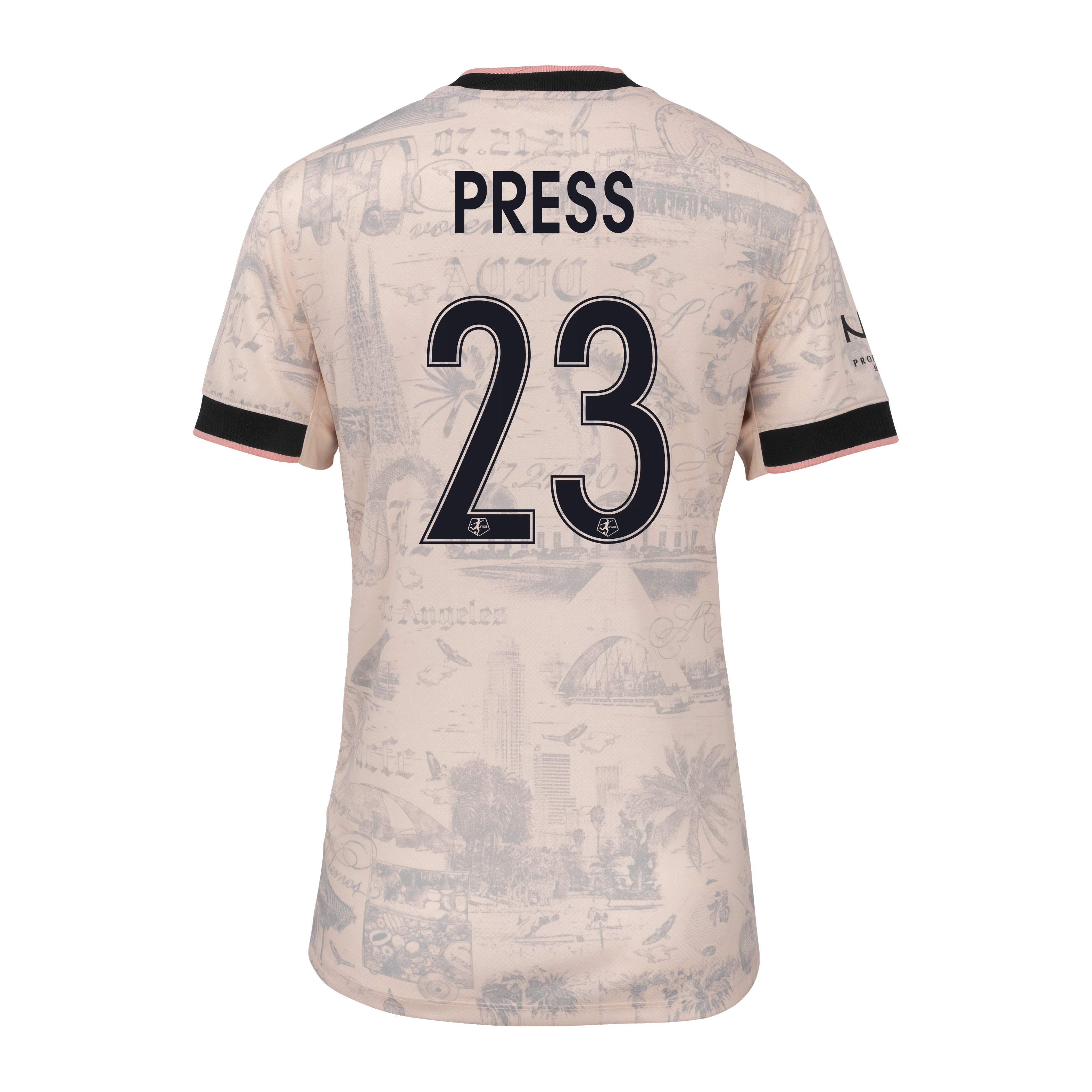 Christen Press Angel City FC 2025 Stadium Away Women's Nike Dri-FIT NWSL Replica Jersey