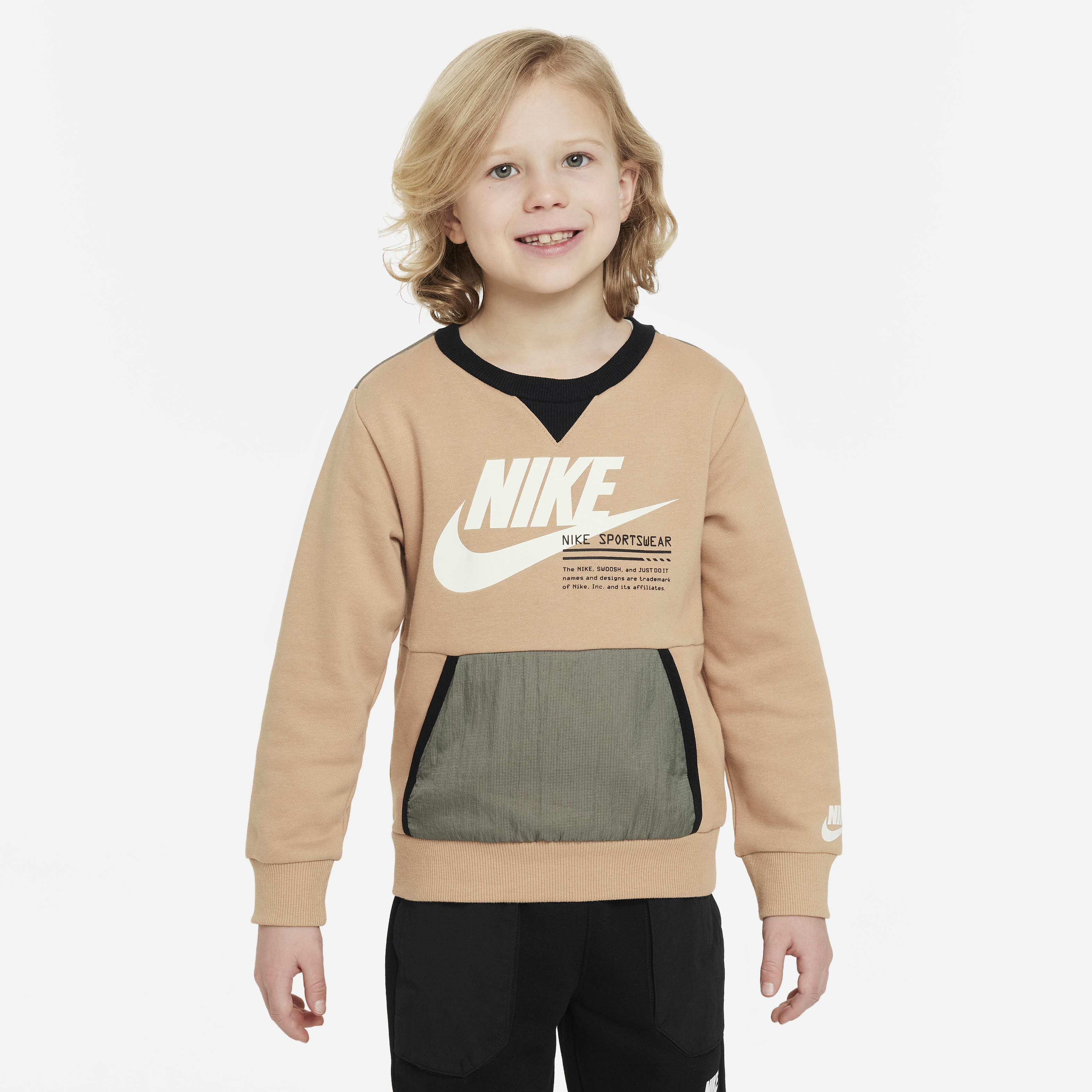 Nike Sportswear Paint Your Future Little Kids' French Terry Crew