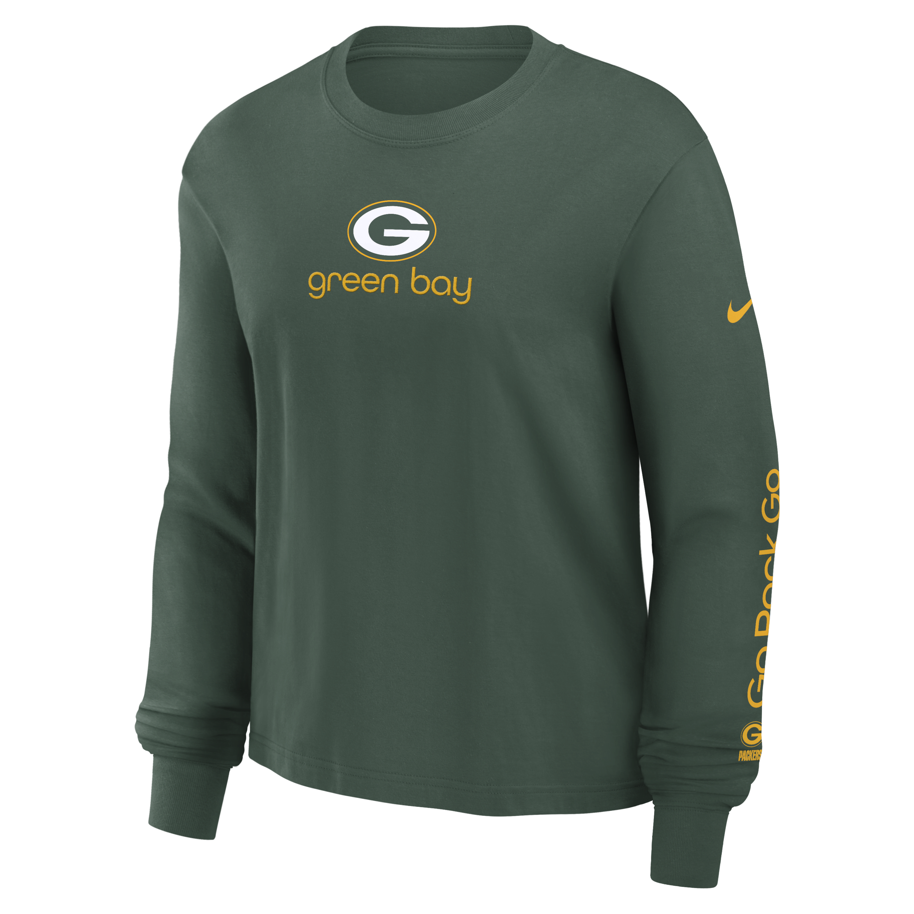 Green Bay Packers Boxy Women's Nike NFL Long-Sleeve T-Shirt