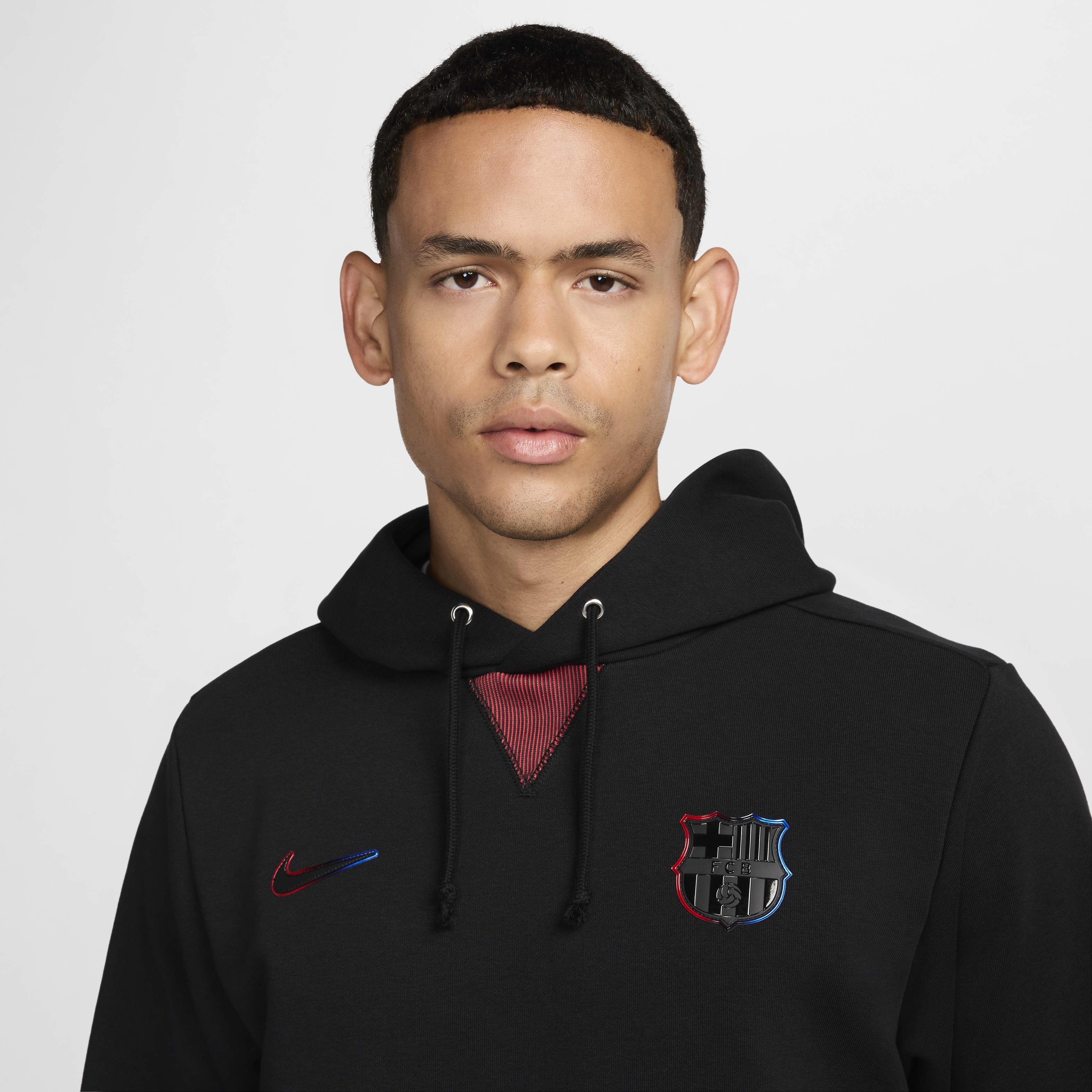 FC Barcelona Standard Issue Away Men's Nike Dri-FIT Soccer Pullover Hoodie