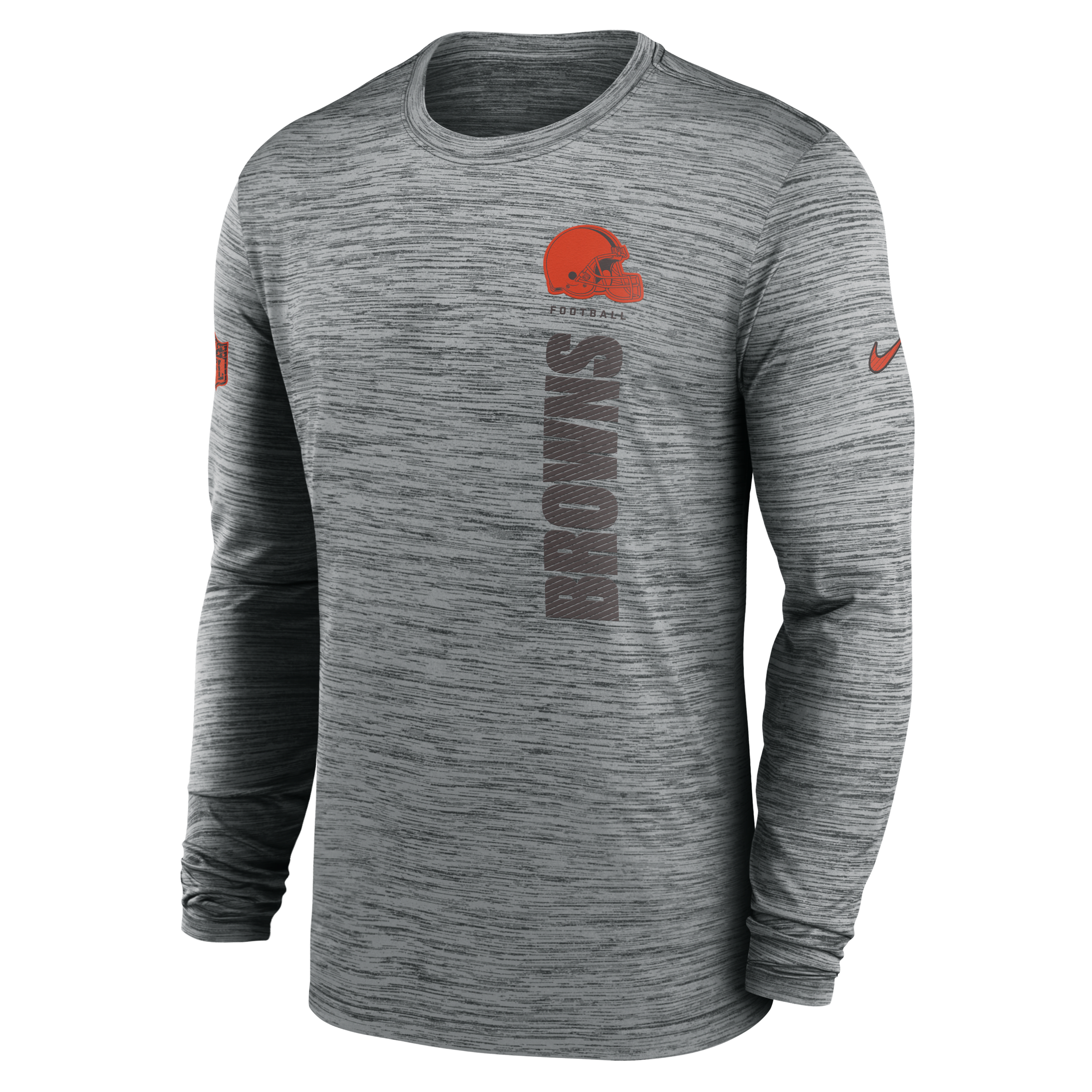 Cleveland Browns Sideline Velocity Men's Nike Dri-FIT NFL Long-Sleeve T-Shirt