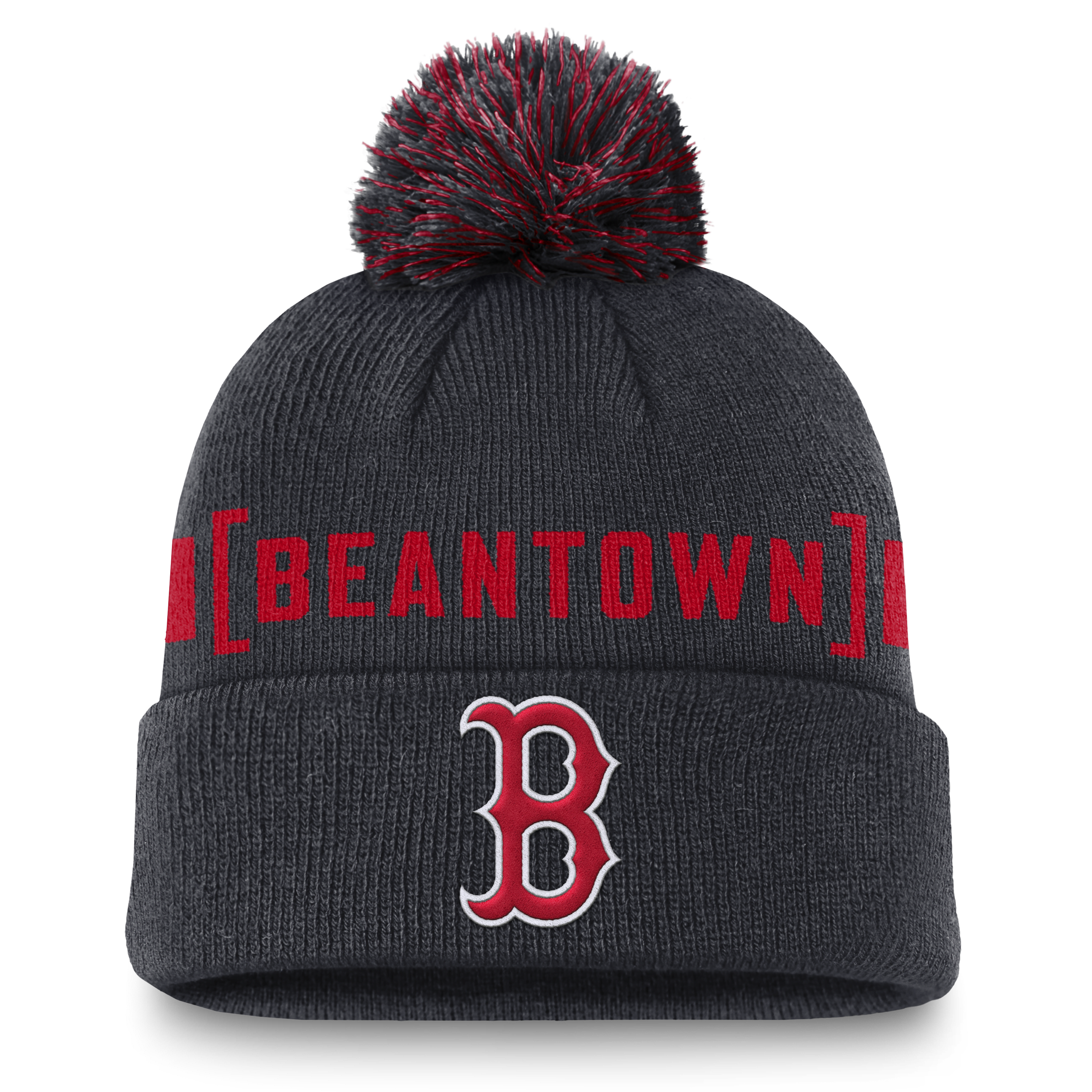 Boston Red Sox Hometown Peak Men's Nike MLB Cuffed Pom Beanie