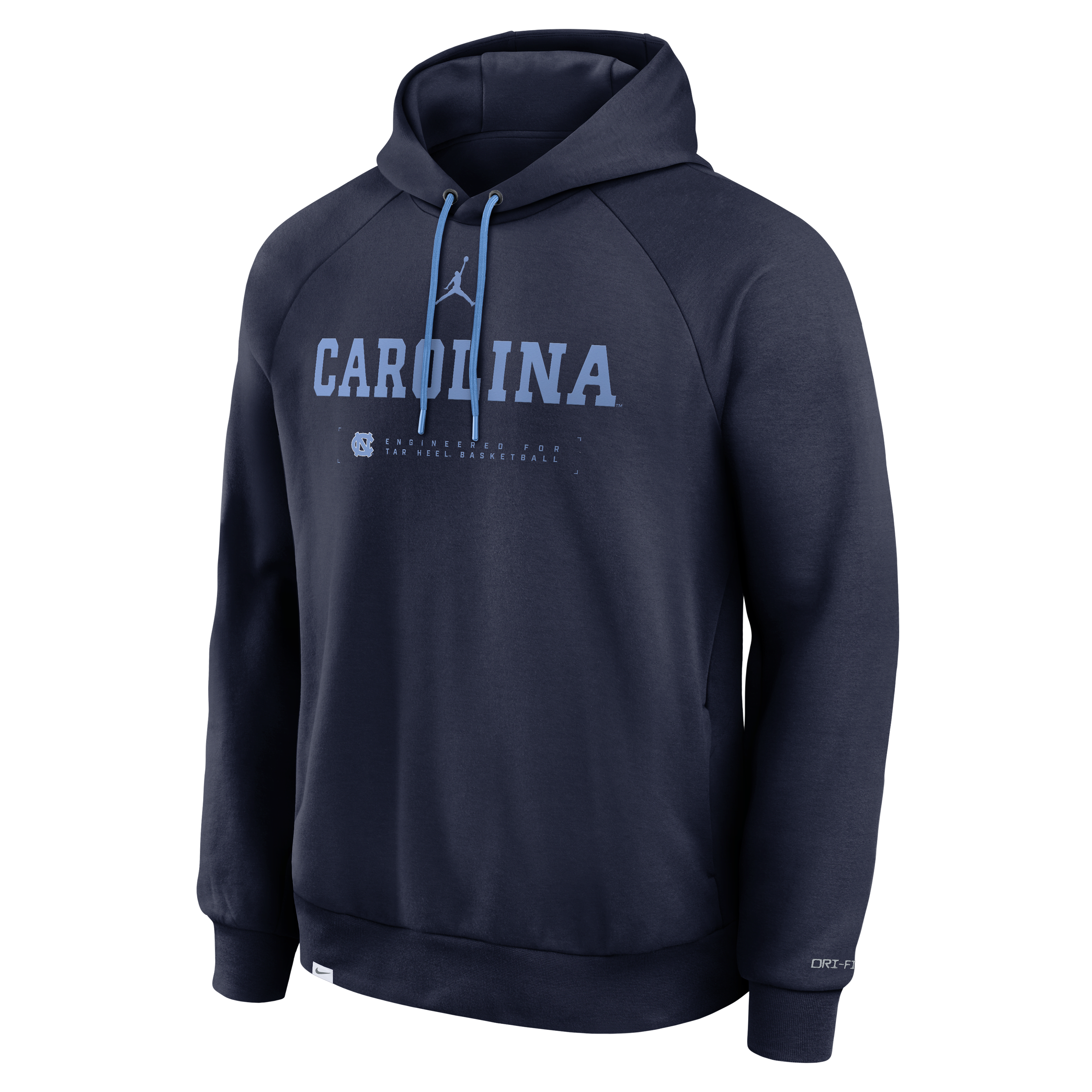 North Carolina Courtside Basketball Practice Men's Jordan Brand Dri-FIT Pullover Hoodie