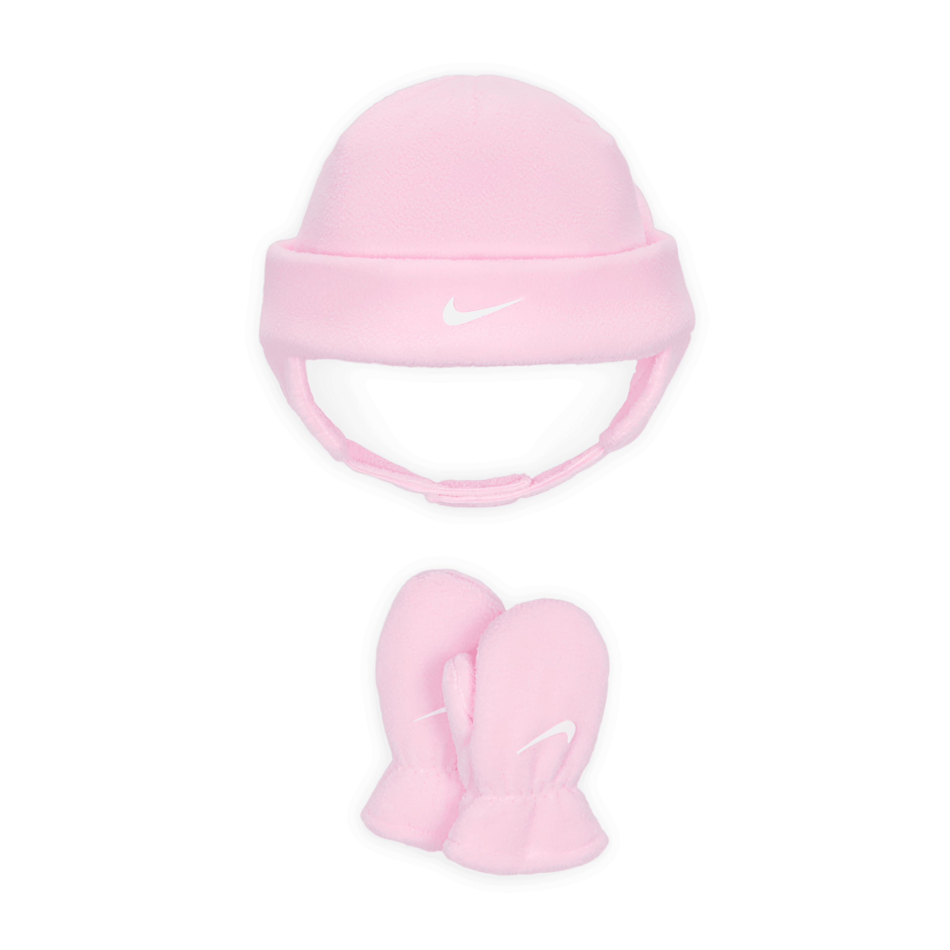 Nike Toddler Fleece Beanie and Mittens Set