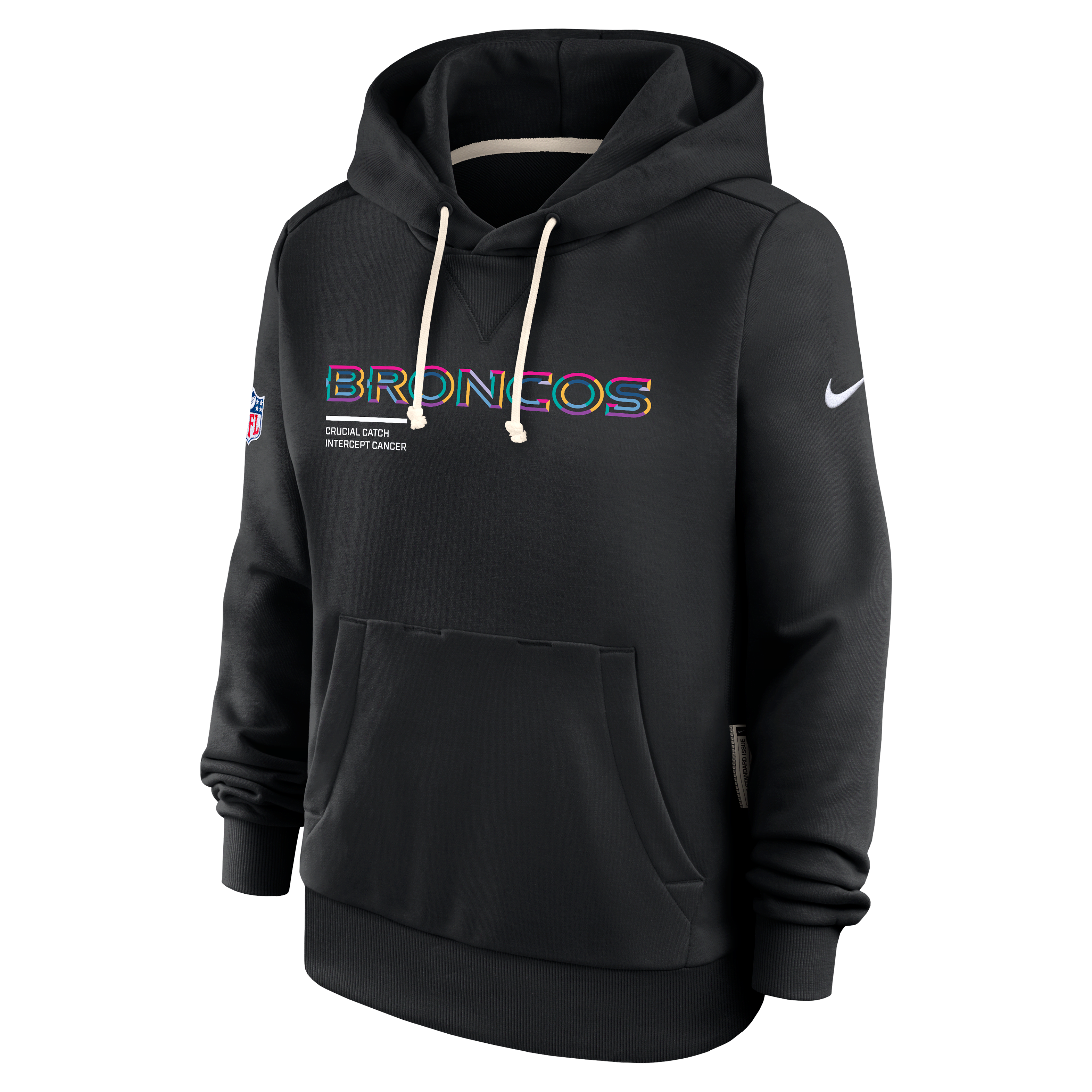 Denver Broncos Crucial Catch Women's Nike Dri-FIT NFL Pullover Hoodie