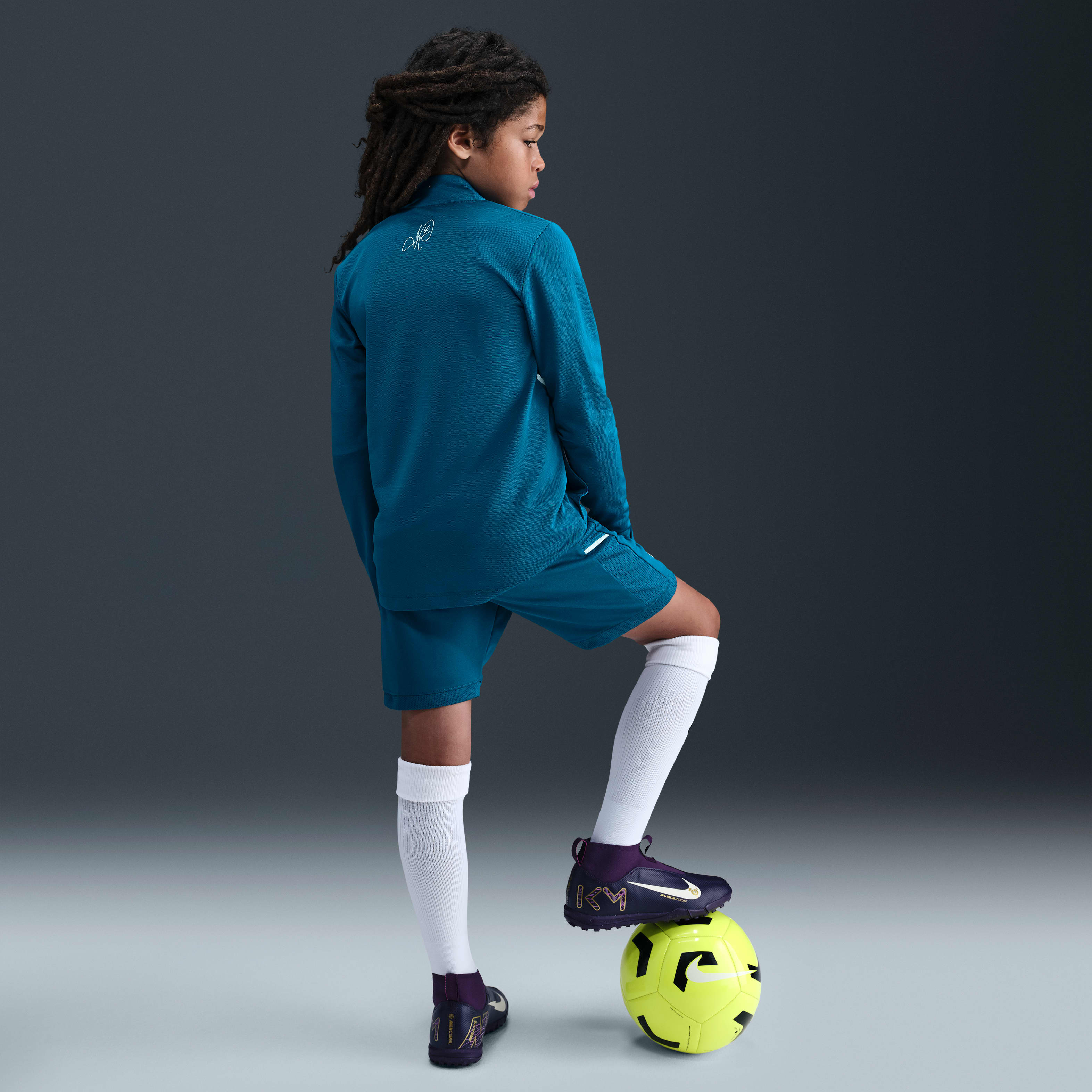 Kylian Mbappé Academy Big Kids' Nike Dri-FIT Soccer Shorts