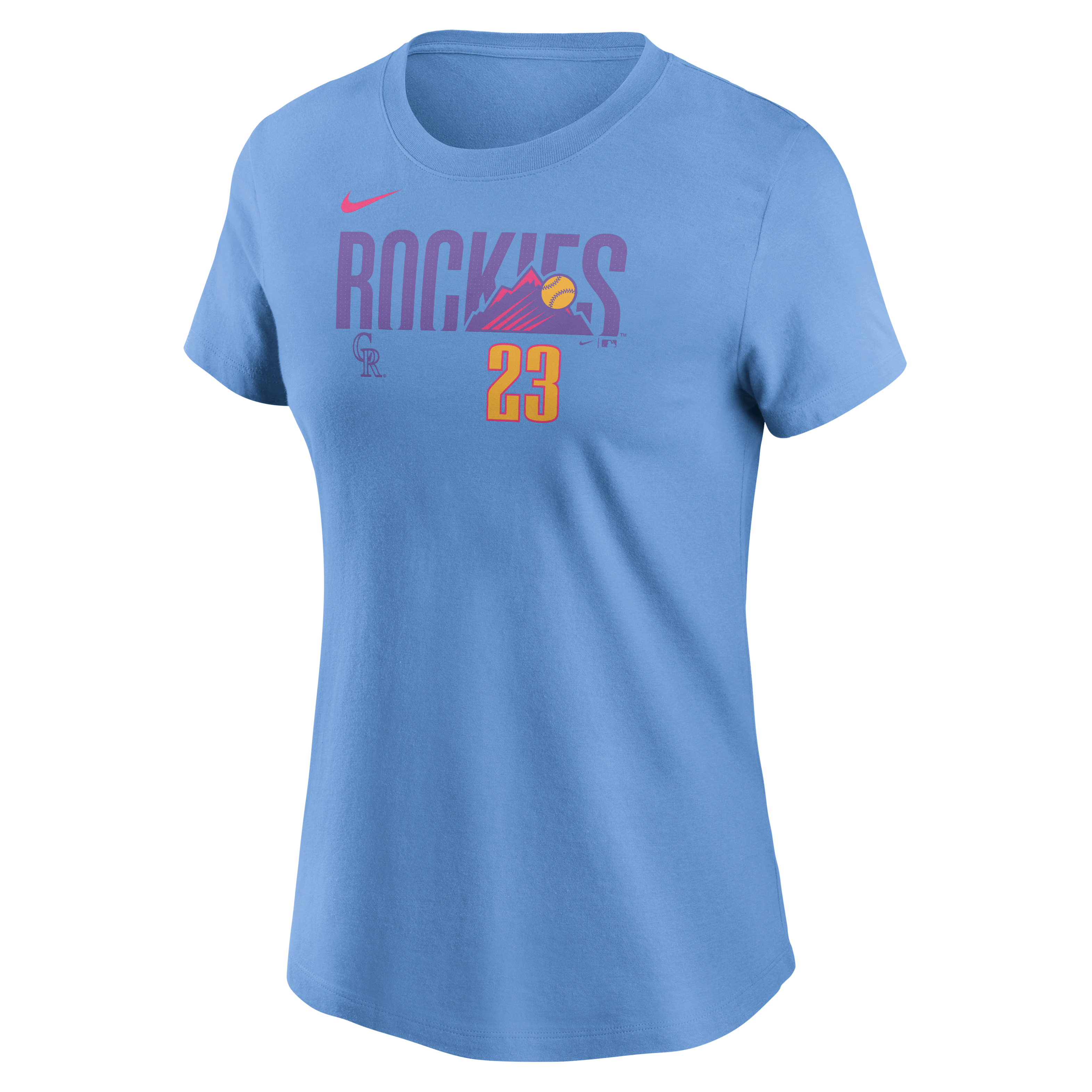 Kris Bryant Colorado Rockies City Connect Fuse Women's Nike MLB T-Shirt
