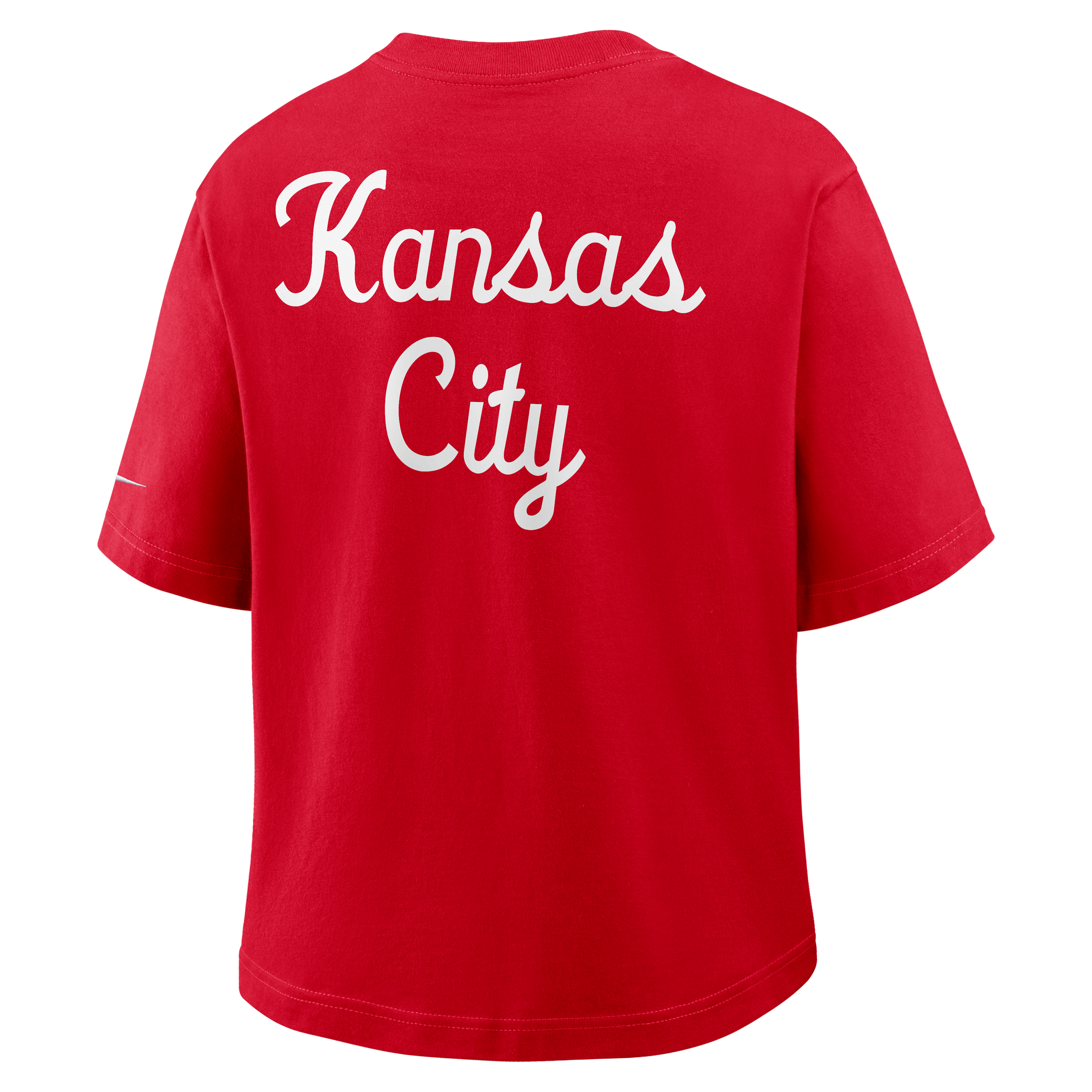 Kansas City Chiefs Rewind Pocket Boxy Women's Nike NFL T-Shirt