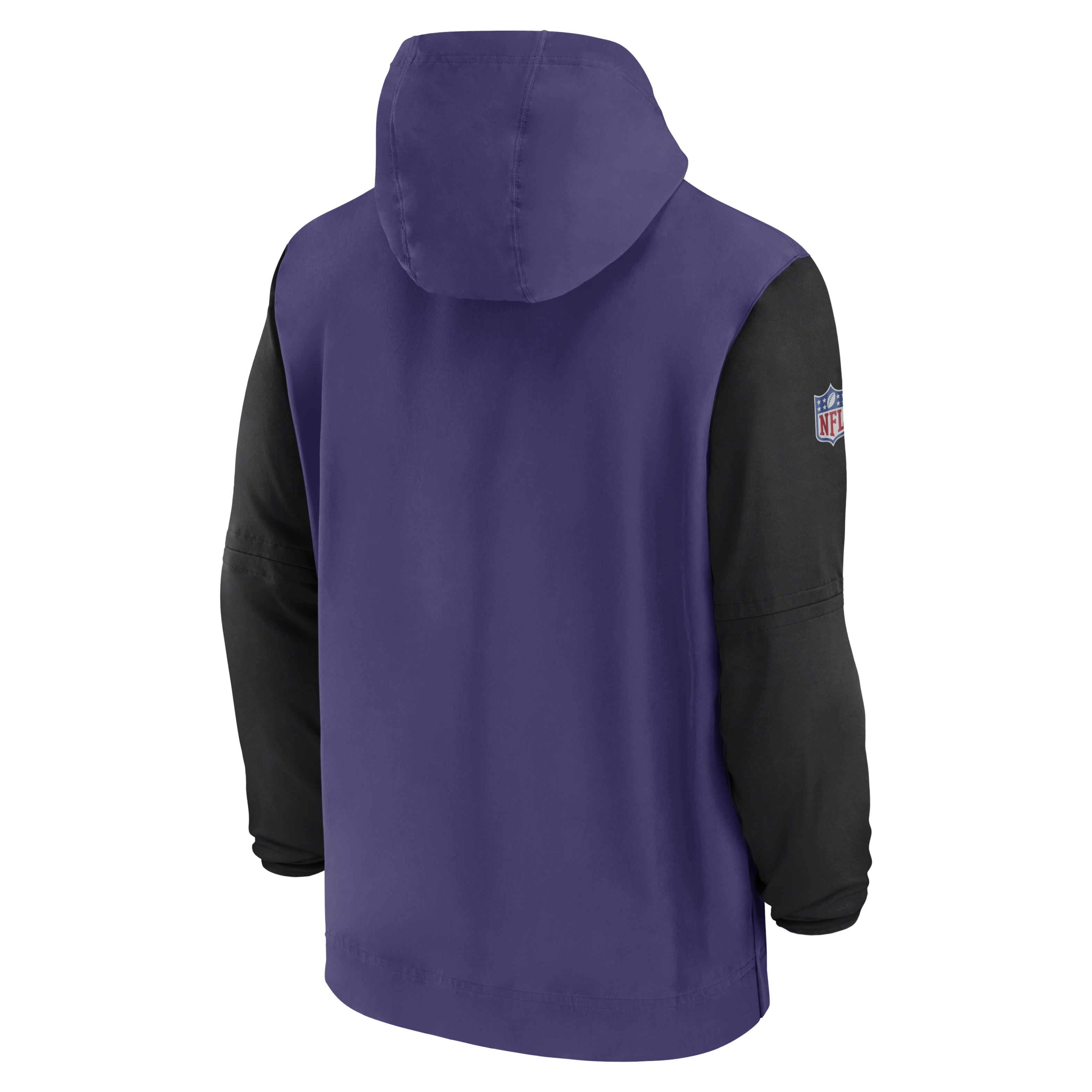 Baltimore Ravens Sideline Pre-Game Player Men's Nike NFL 1/2-Zip Hooded Jacket