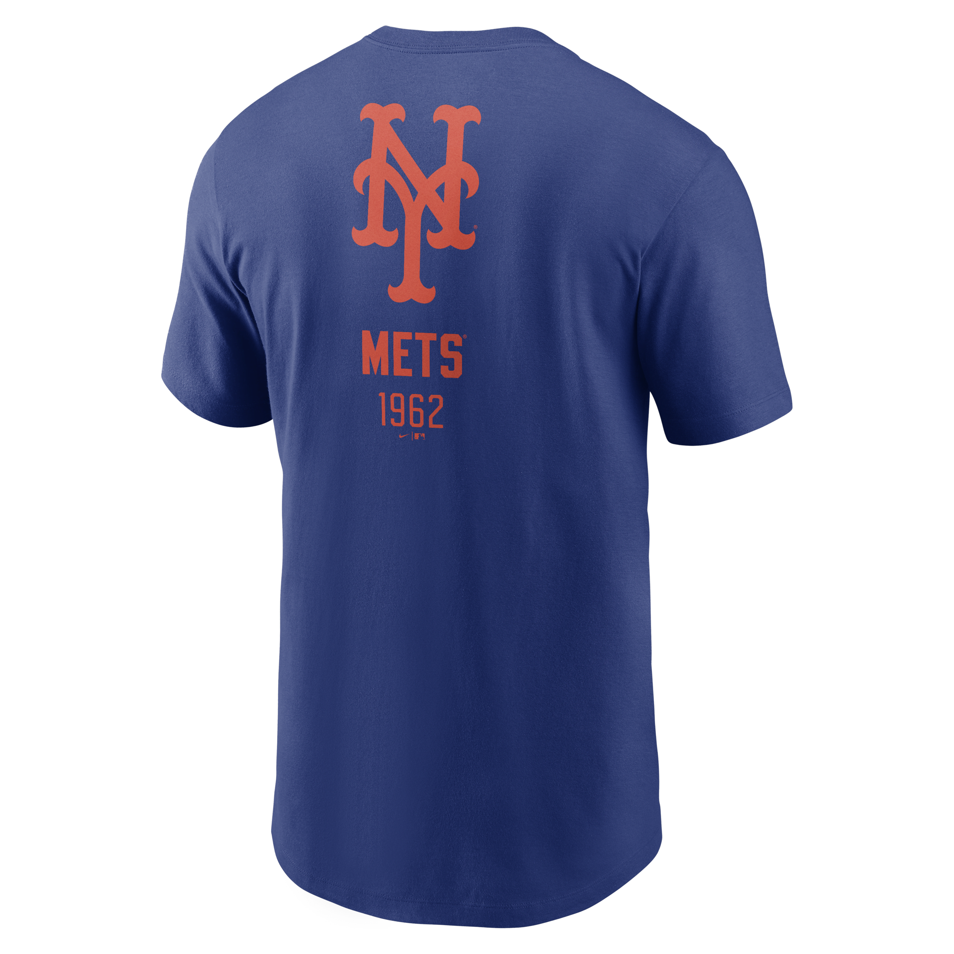 New York Mets Large Logo Back Stack Men's Nike MLB T-Shirt