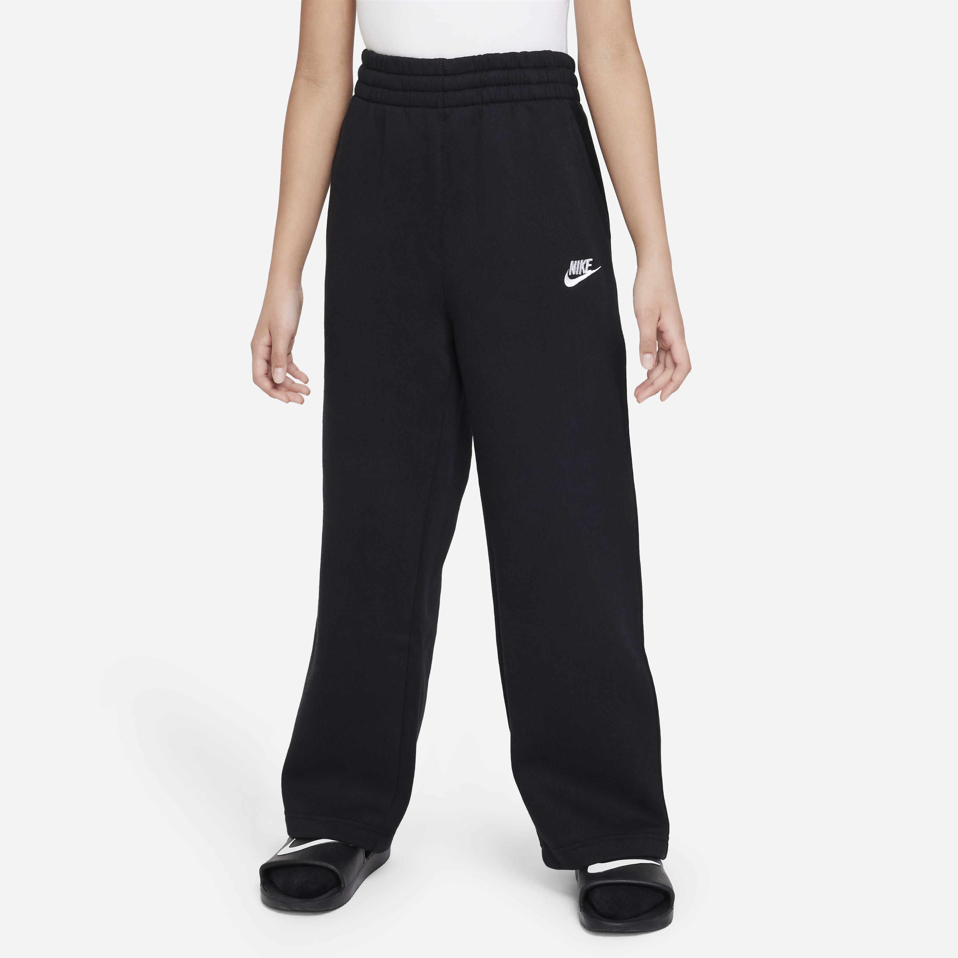 Nike Sportswear Club Fleece Big Kids' (Girls') Wide-Leg Pants