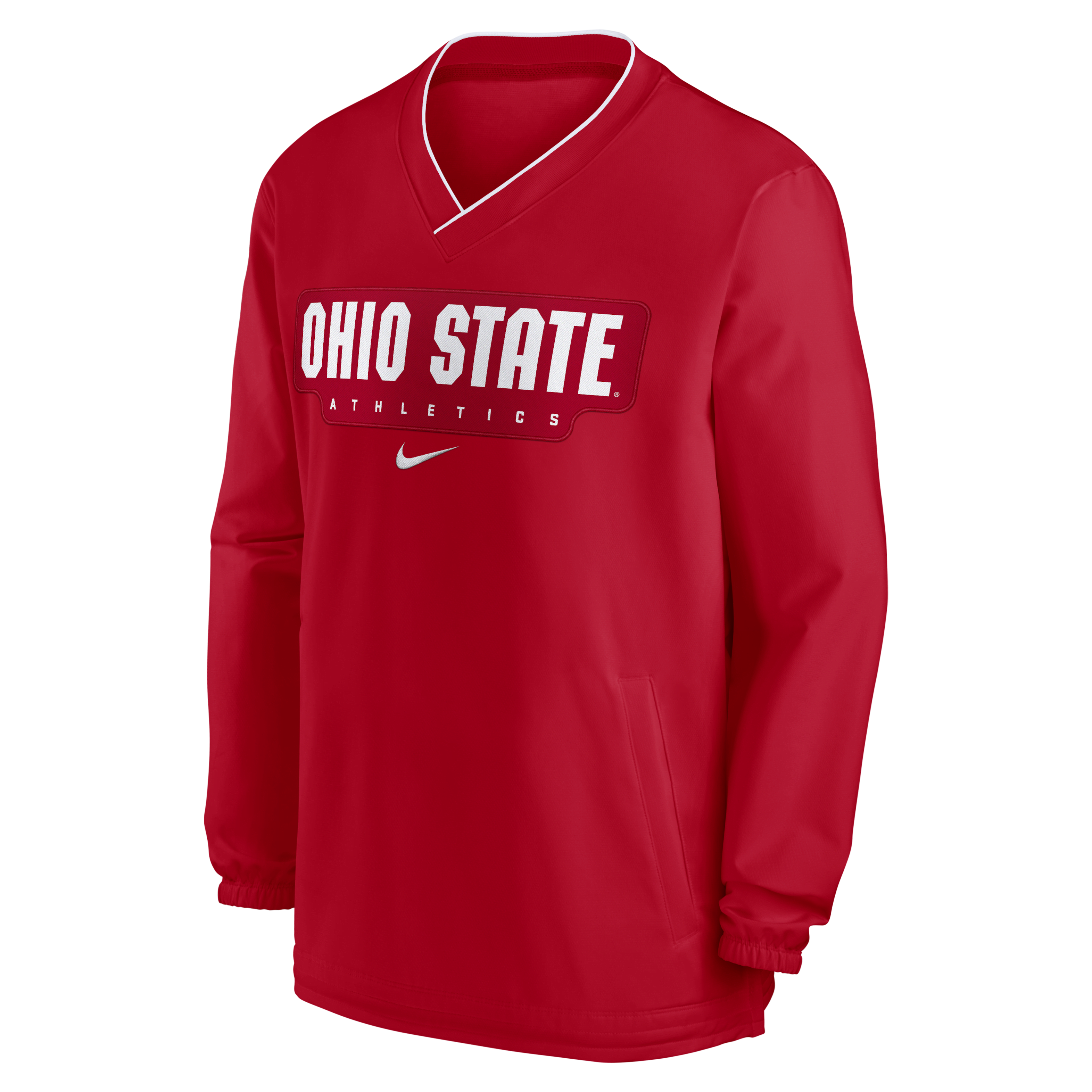 Ohio State Buckeyes Sideline Men's Nike College Long-Sleeve Windshirt