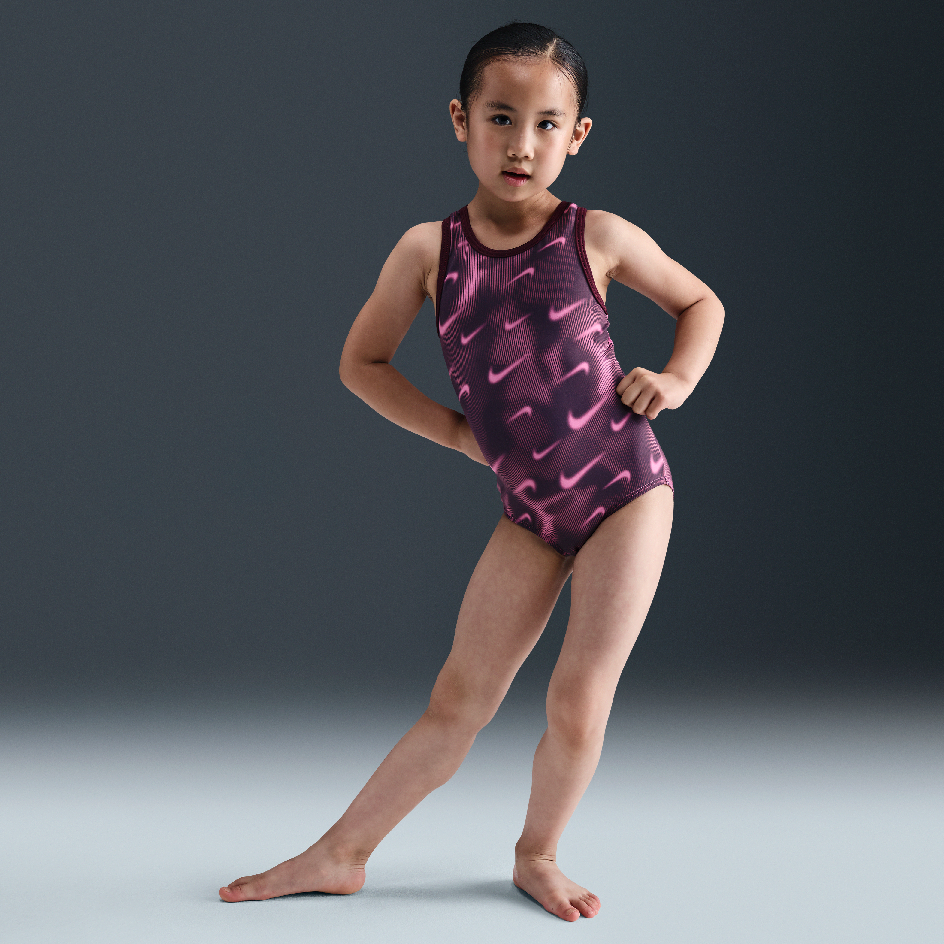Nike Gymnastics Smoky Swoosh Leotard