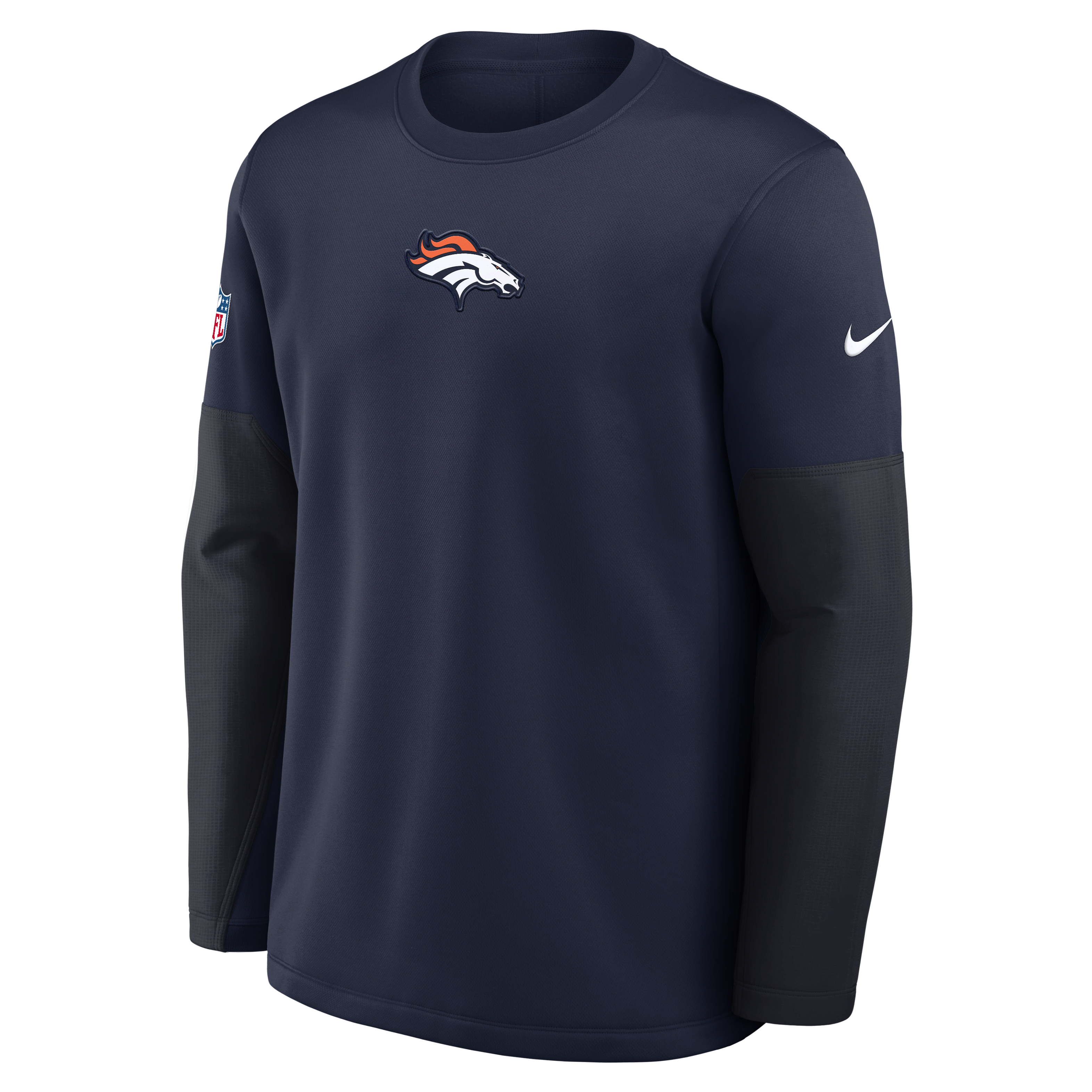 Denver Broncos Scripted To Win Sideline Coach Men's Nike Therma-FIT NFL Long-Sleeve T-Shirt
