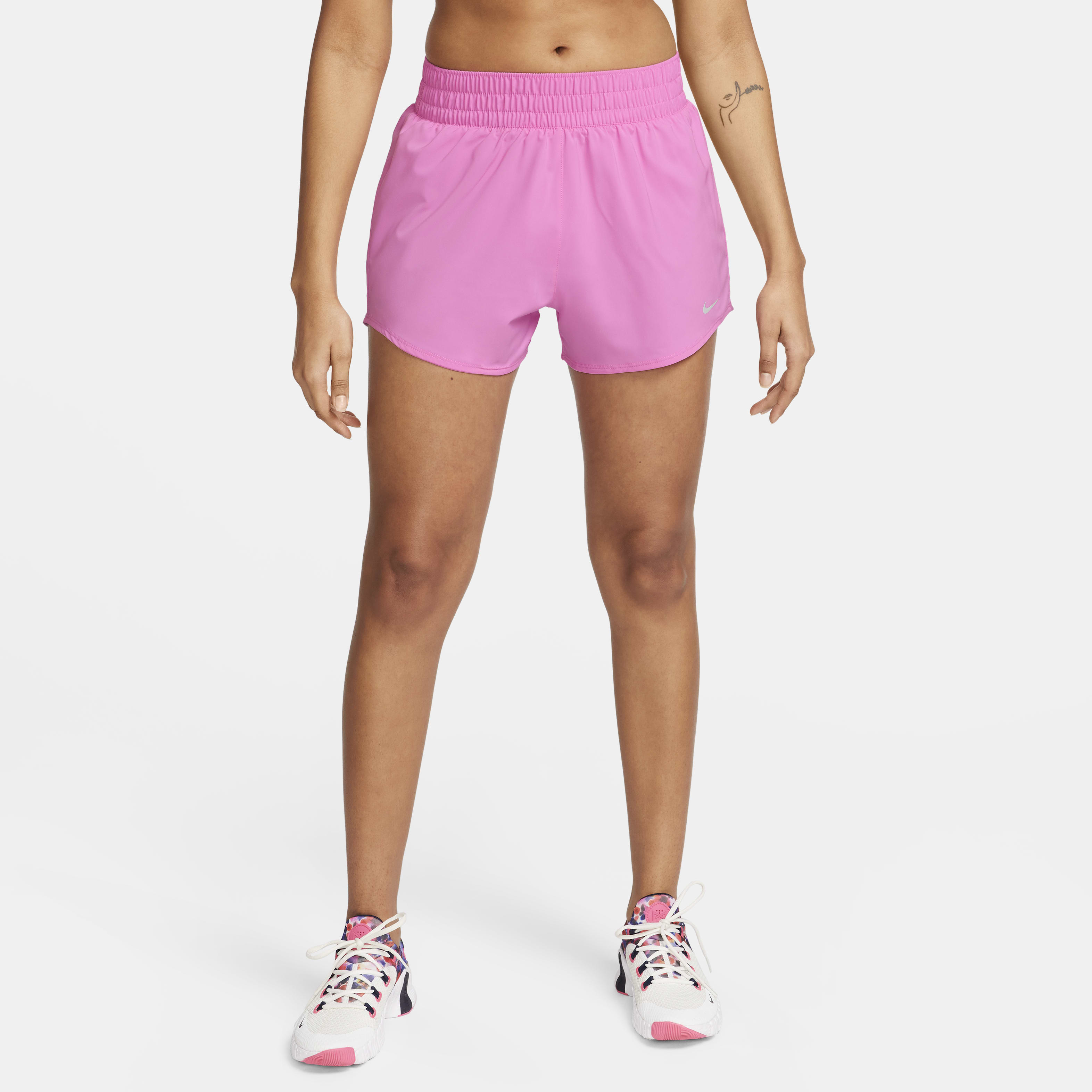 Nike One Women's Dri-FIT High-Waisted 3" Brief-Lined Shorts