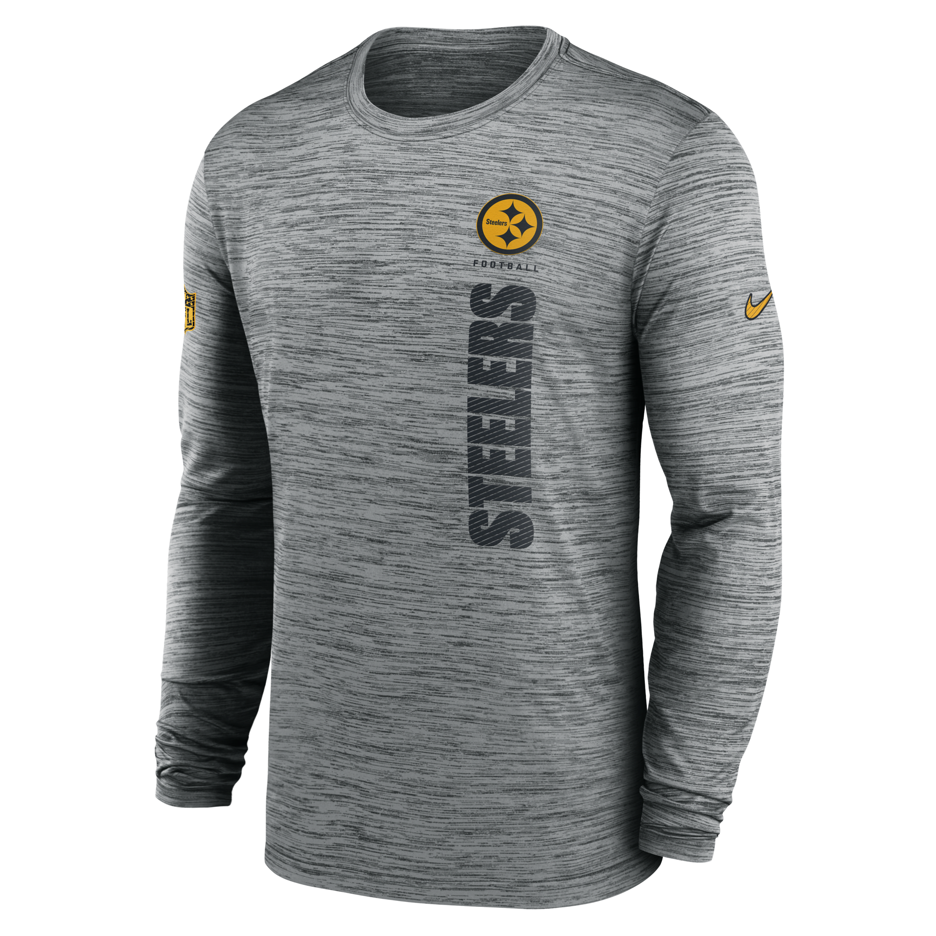 Pittsburgh Steelers Sideline Velocity Men's Nike Dri-FIT NFL Long-Sleeve T-Shirt