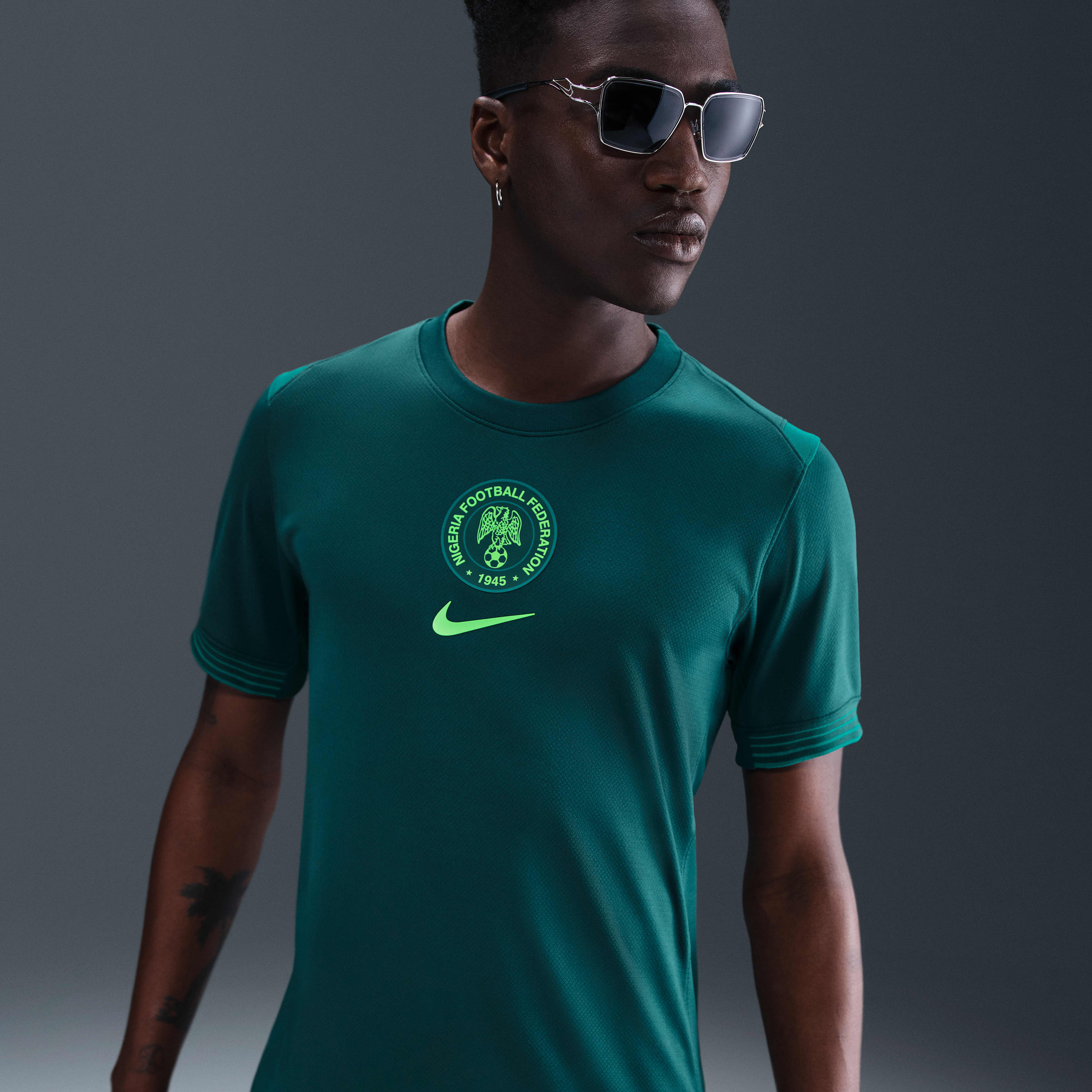 Nigeria 2025 Stadium Home (Women's Team) Men's Nike Dri-FIT Soccer Replica Jersey