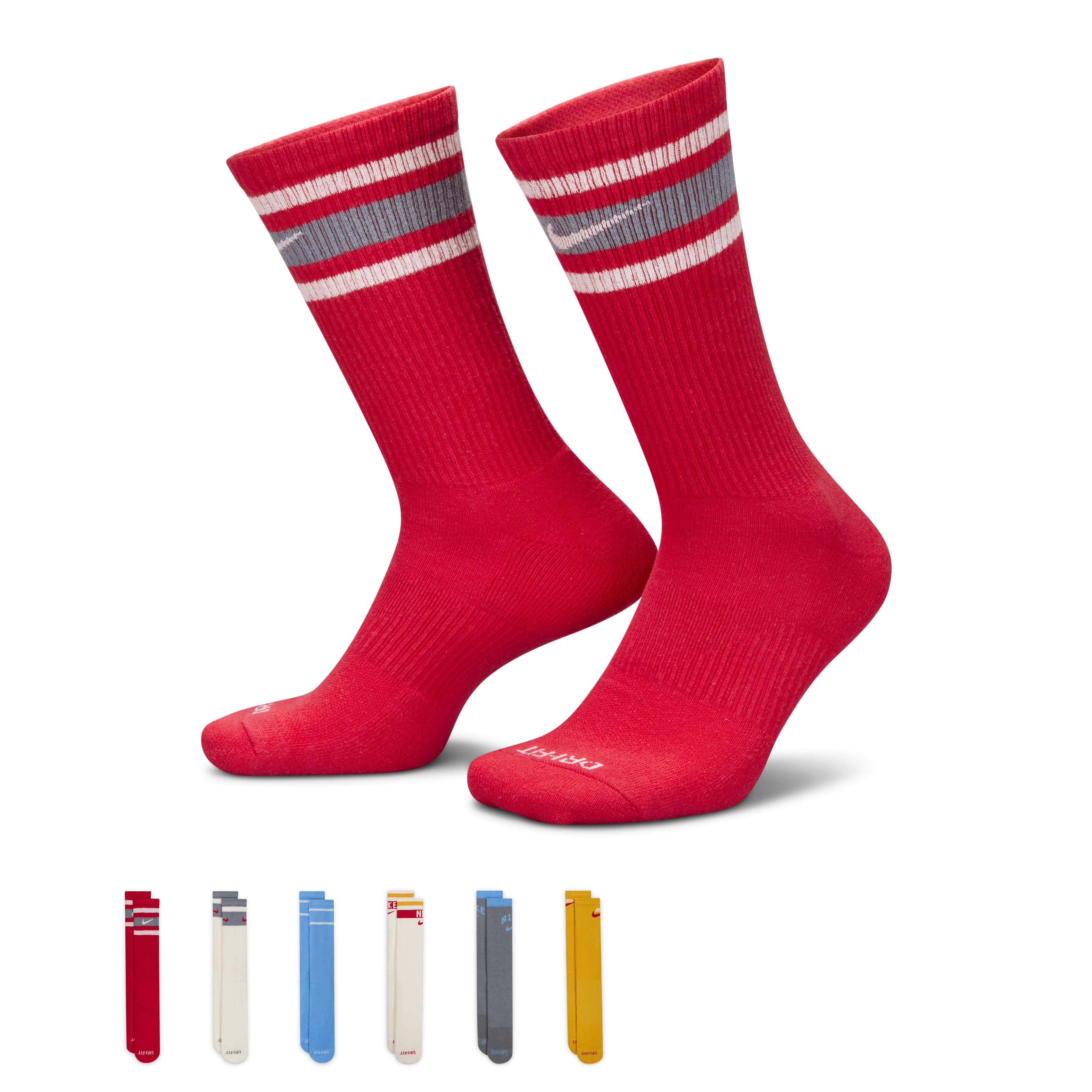 Nike Everyday Plus Cushioned Crew Socks (6 Pairs)