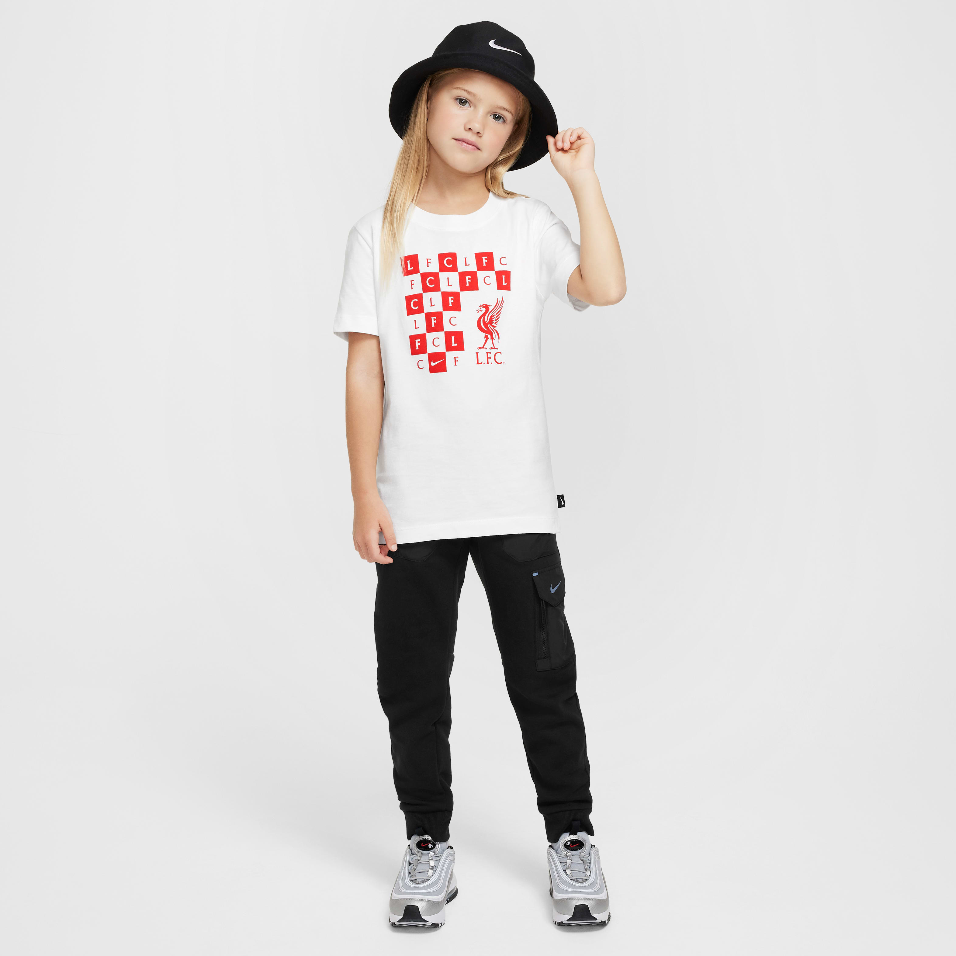 Liverpool FC Big Kids' Nike Soccer Checkered T-Shirt