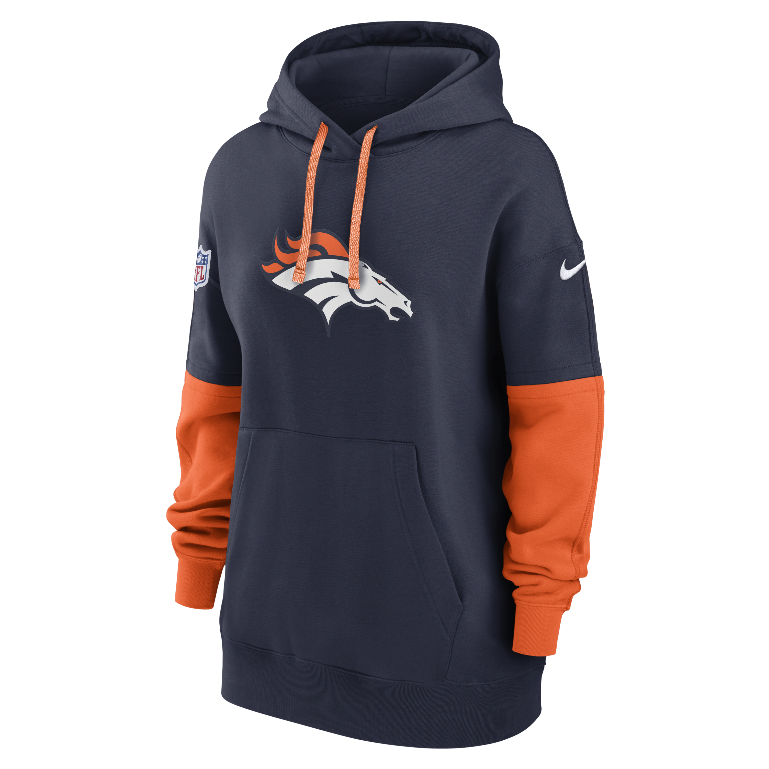 Denver Broncos Sideline Essential Women's Nike NFL Pullover Hoodie