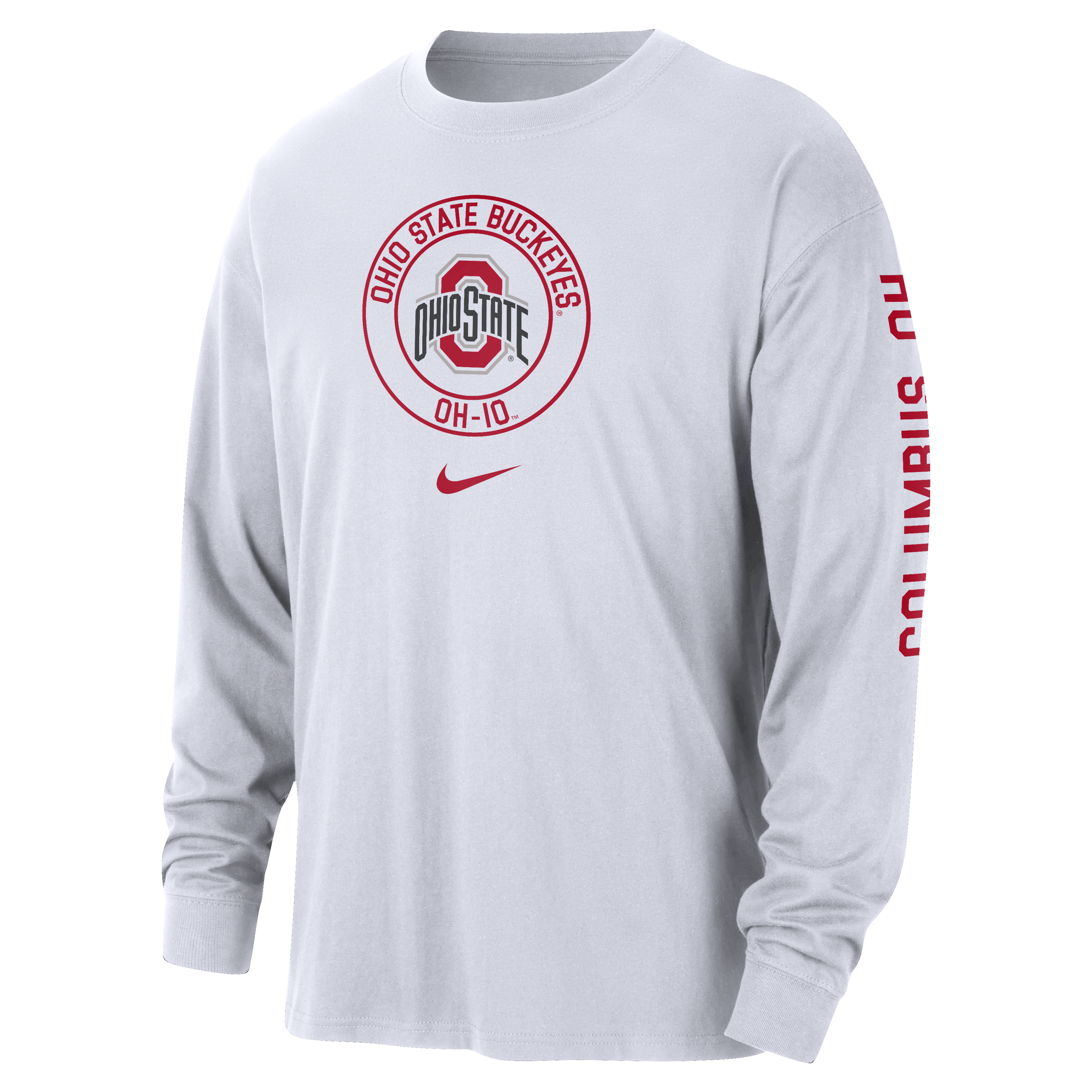 Ohio State Max90 Men's Nike College Long-Sleeve T-Shirt