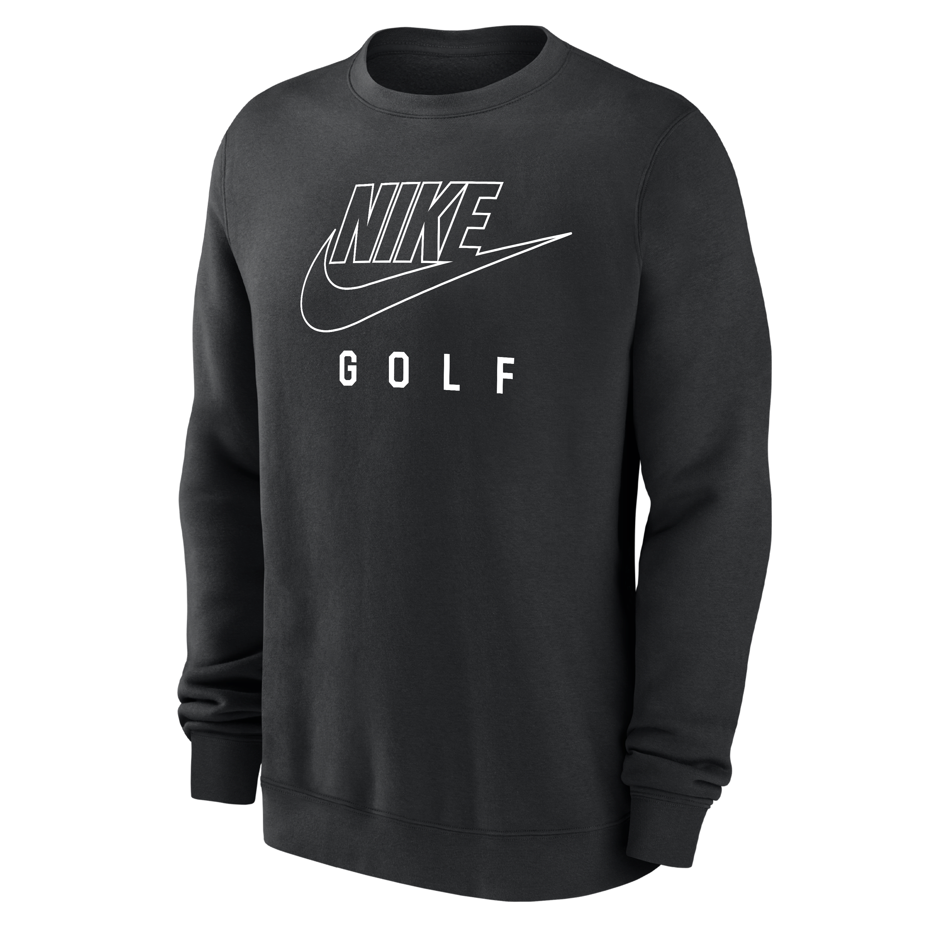 Nike Swoosh Club Fleece Men's Golf Pullover Crew-Neck Sweatshirt