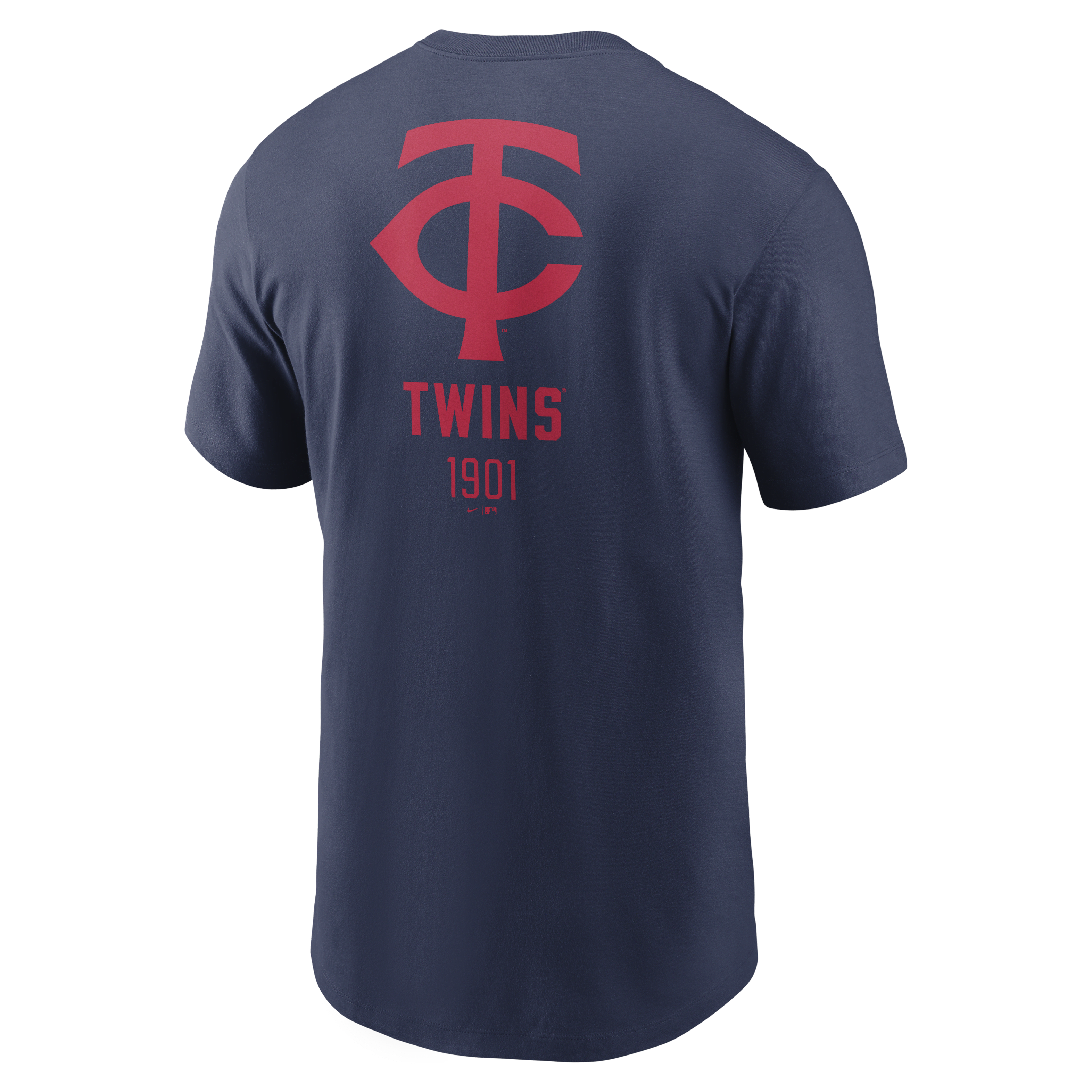 Minnesota Twins Large Logo Back Stack Men's Nike MLB T-Shirt