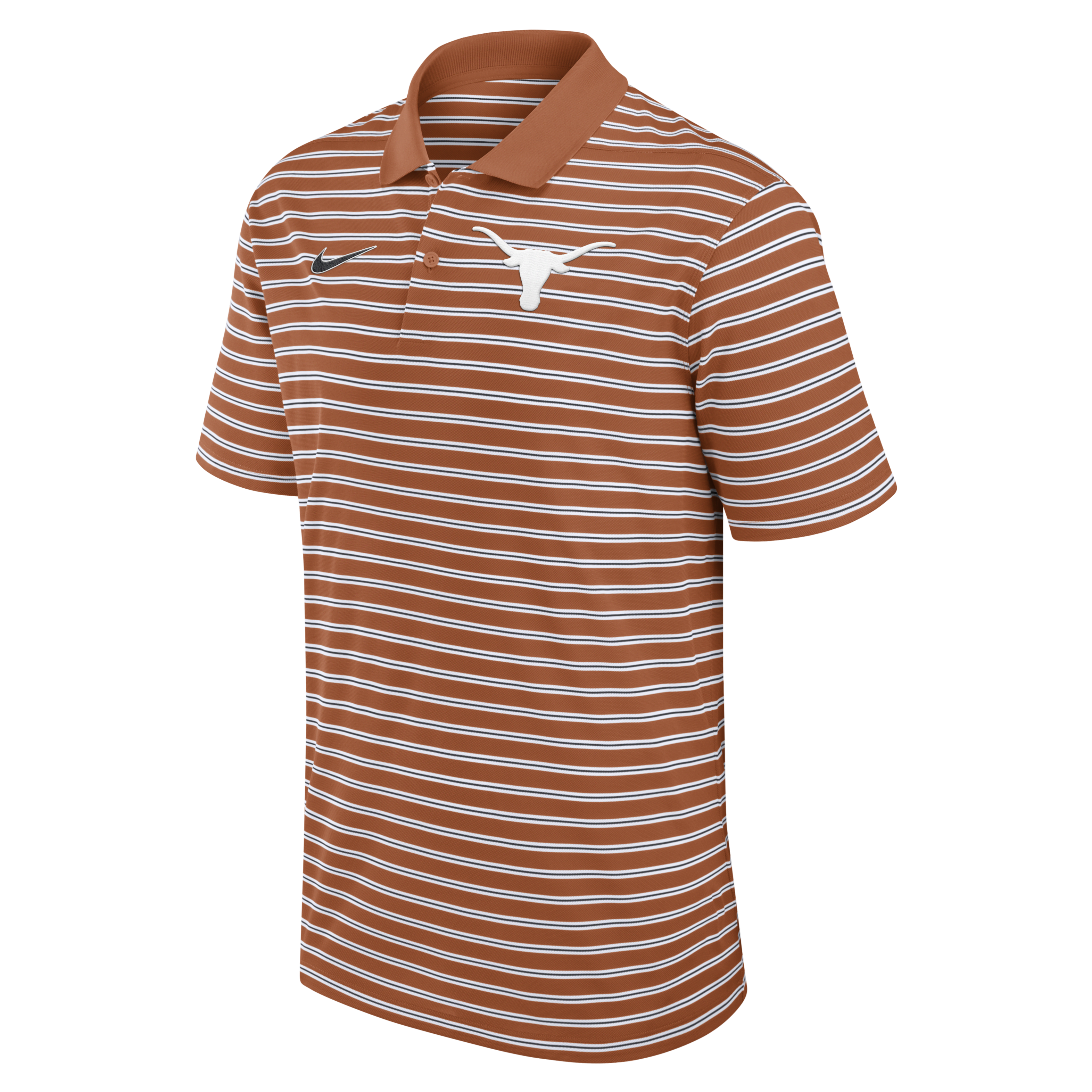 Texas Longhorns Primetime Victory Striped Men's Nike Dri-FIT College Polo